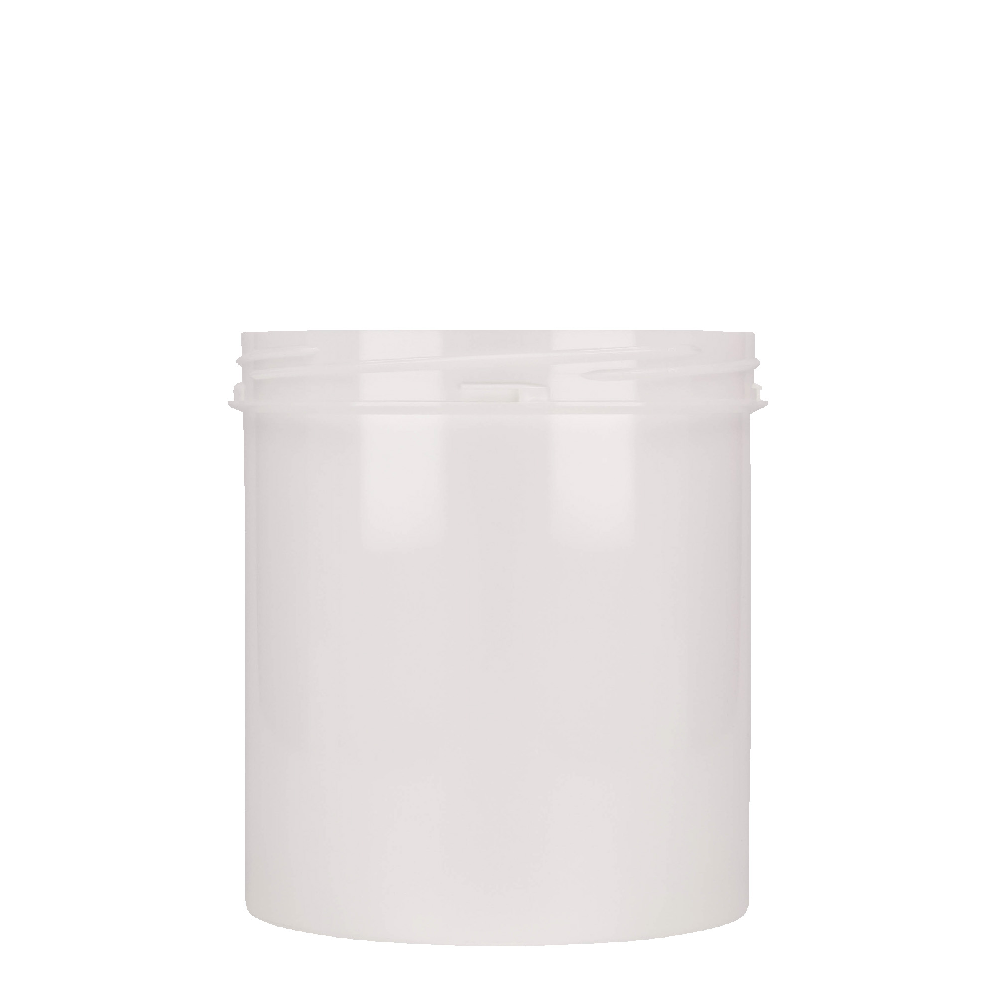 1.000 ml bote de plástico 'Securilock', PP, blanco, boca: cierre de rosca