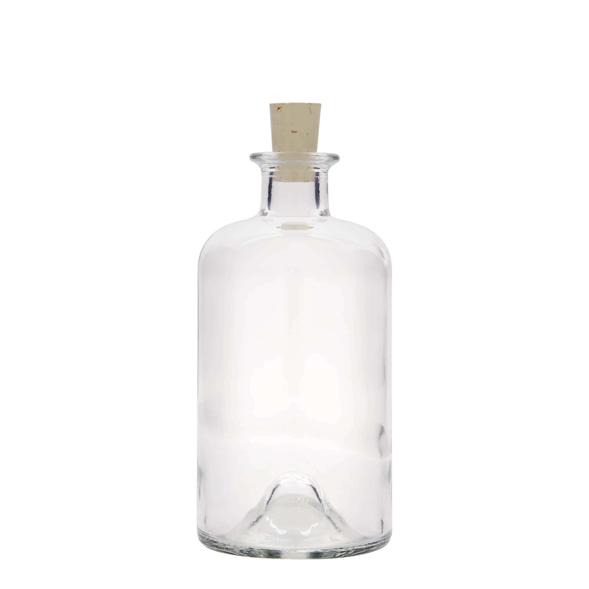 Botella de vidrio de farmacia 'Doktor' de 500 ml, boca: corcho
