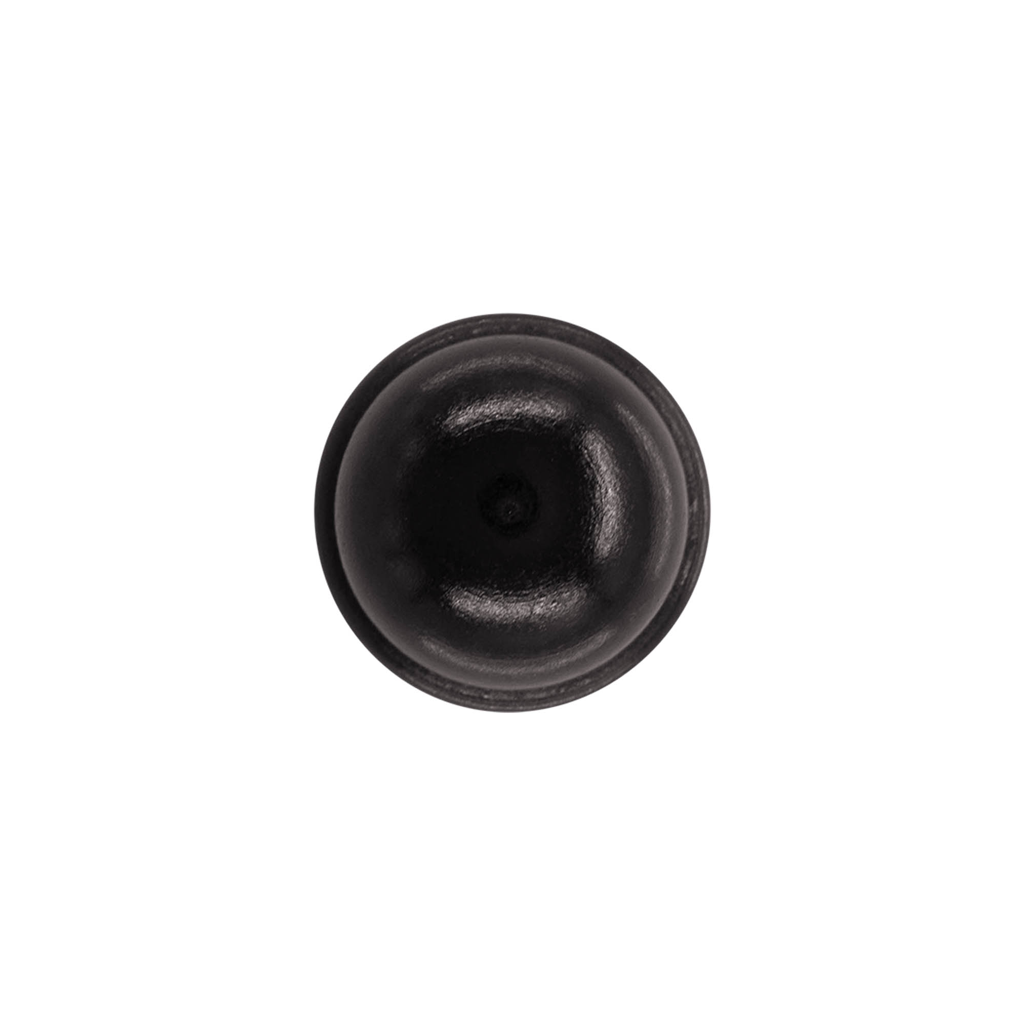 Tapón de corcho con asa 19 mm "Melón", madera/PE, negro, para boca: corcho Tapón de corcho con asa 19 mm "Melón", madera/PE, negro, para boca: corcho