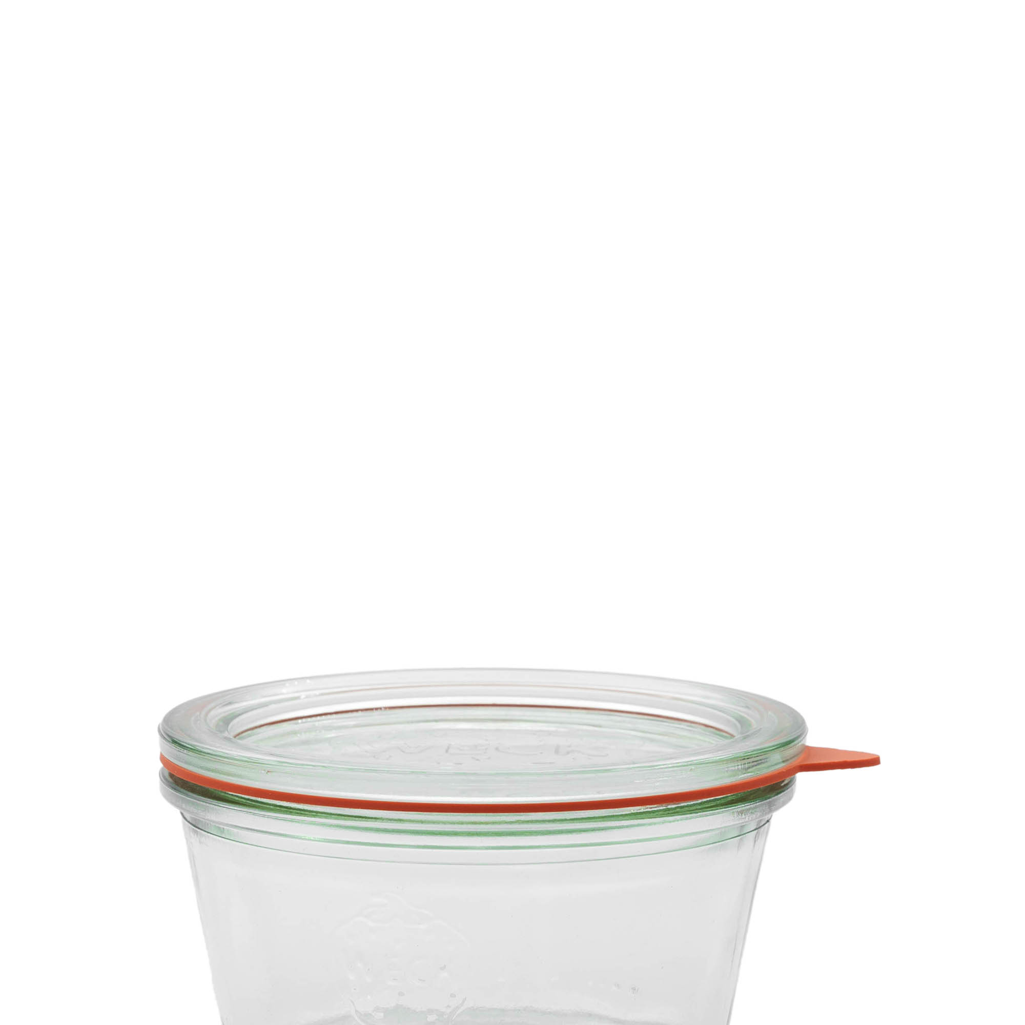 Anillo de conservación WECK RR100 #, rojo, boca: borde redondo