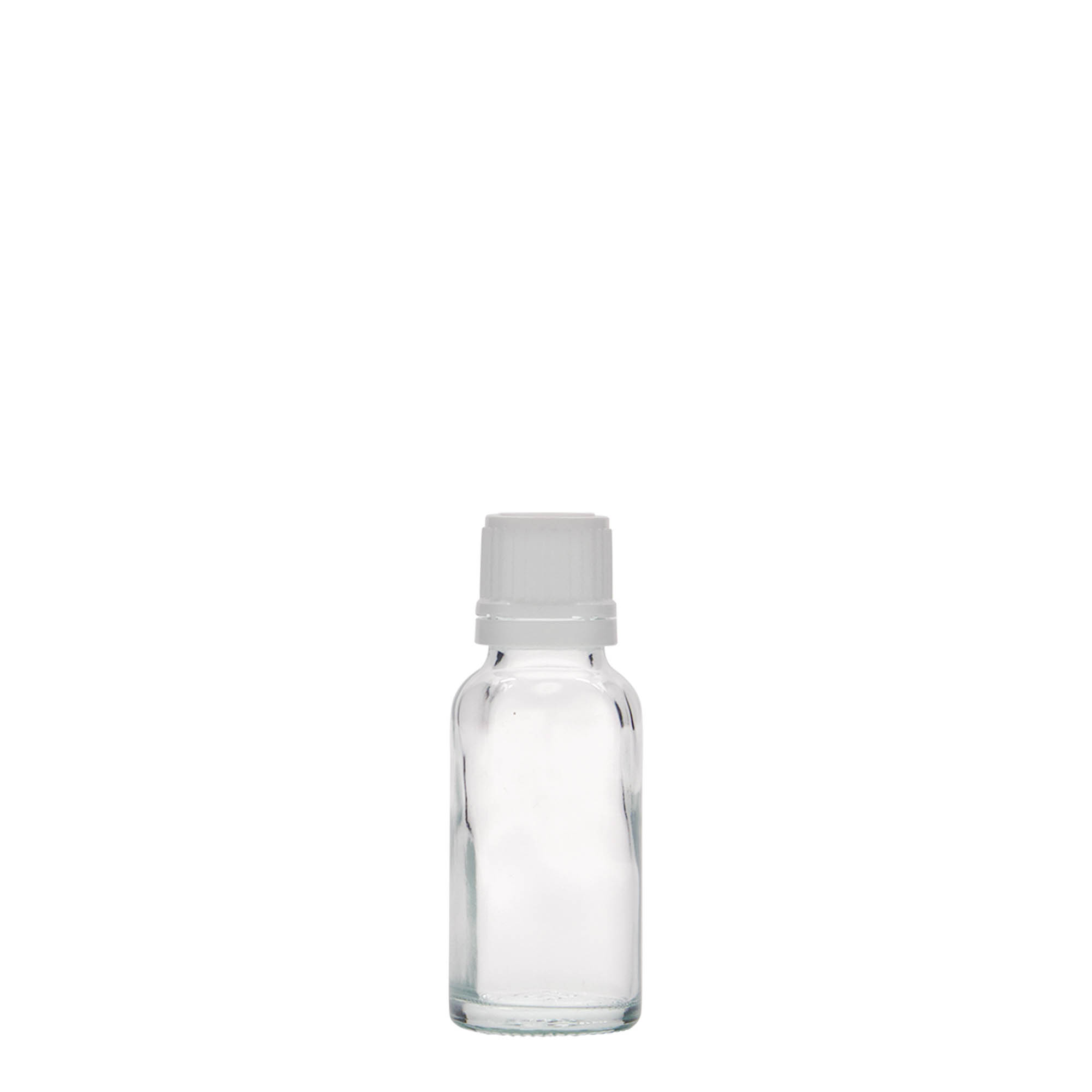 Frasco medicinal de 20 ml, vidrio, boca: DIN 18