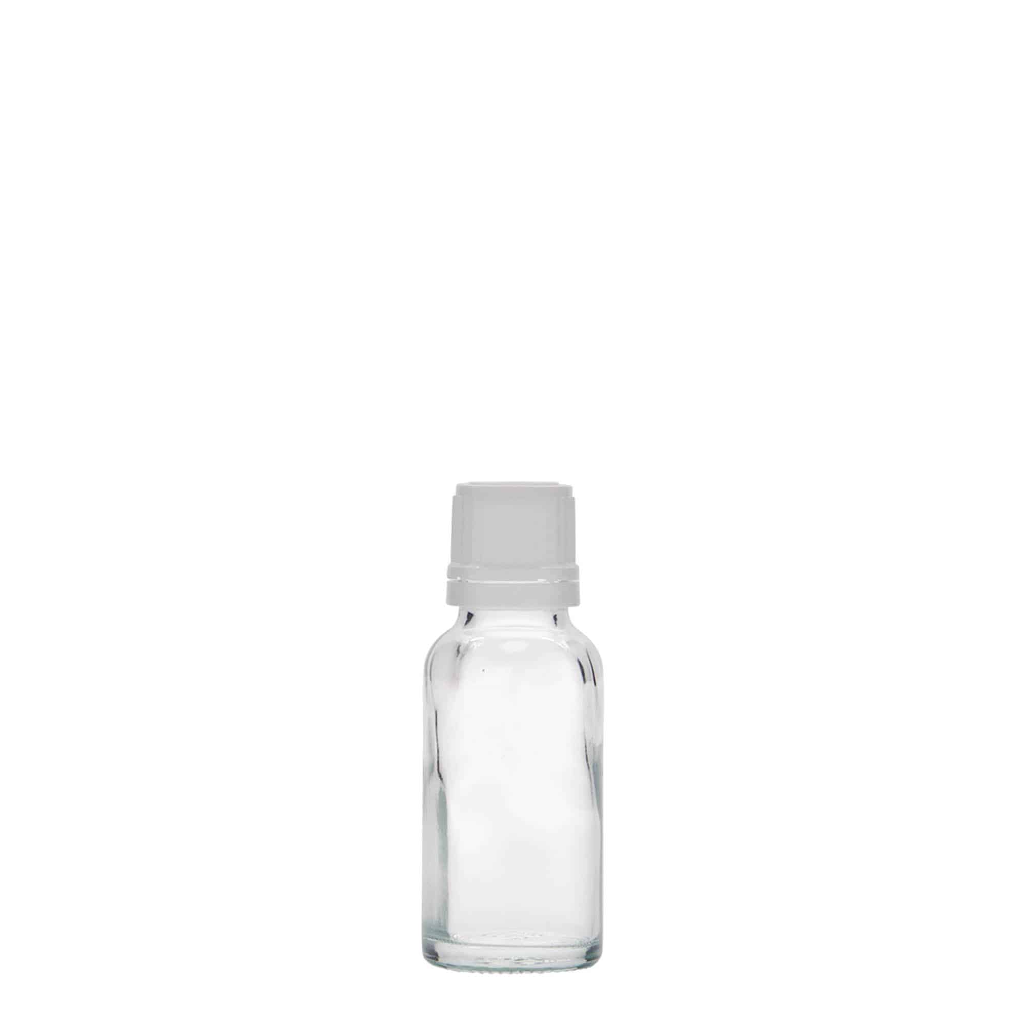 Frasco medicinal de 20 ml, vidrio, boca: DIN 18