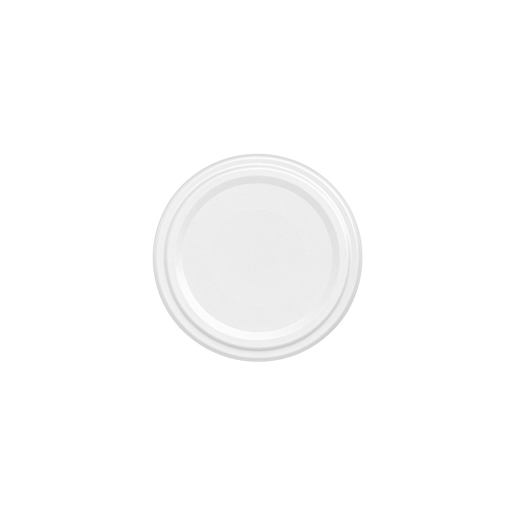 Tapa Twist-Off, hojalata, blanco, para boca: TO 53