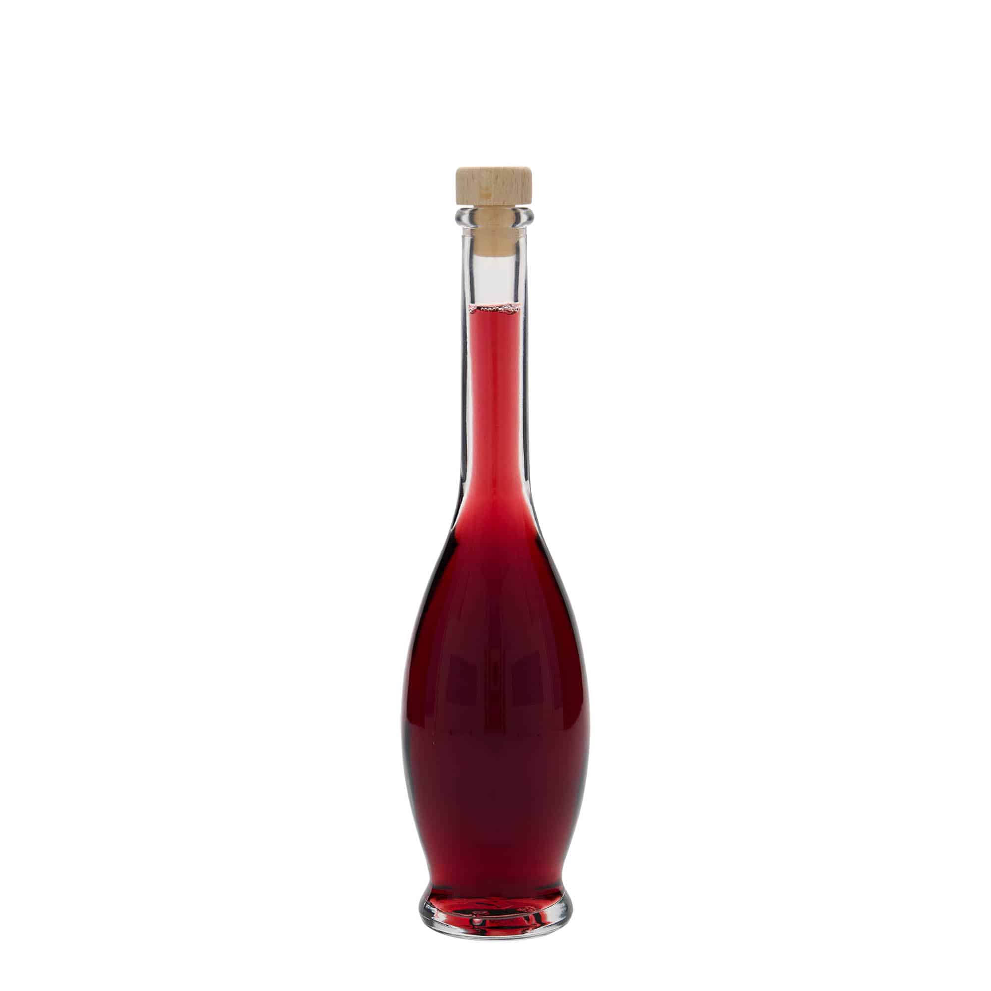 Botella de vidrio 'Gina' de 100 ml, boca: corcho