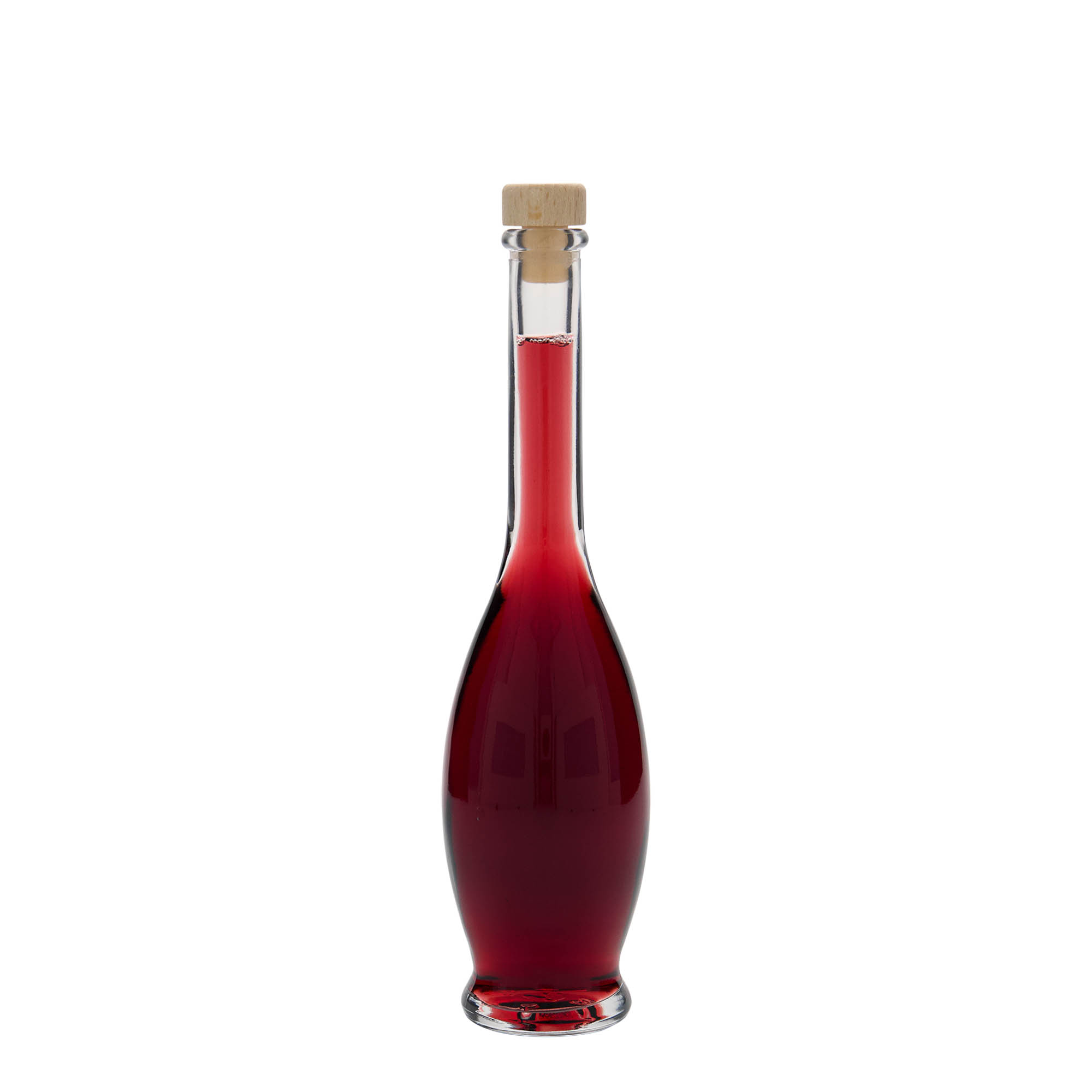 Botella de vidrio de 100 ml 'Gina', boca: corcho