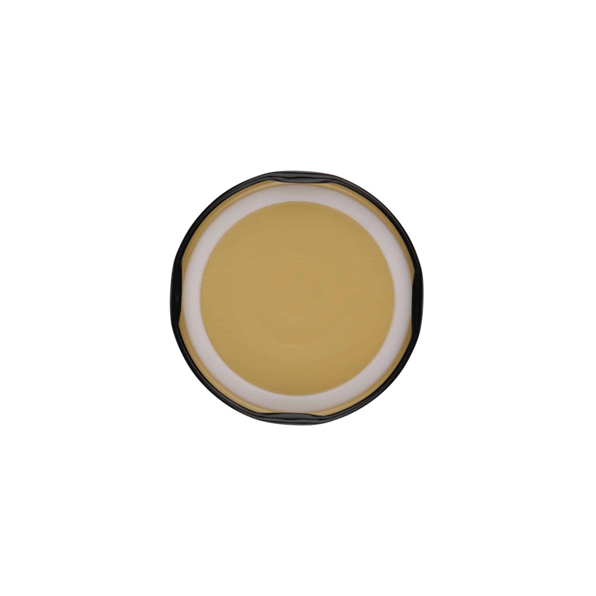 Tapa Twist-Off, hojalata, negro, para boca: TO 63