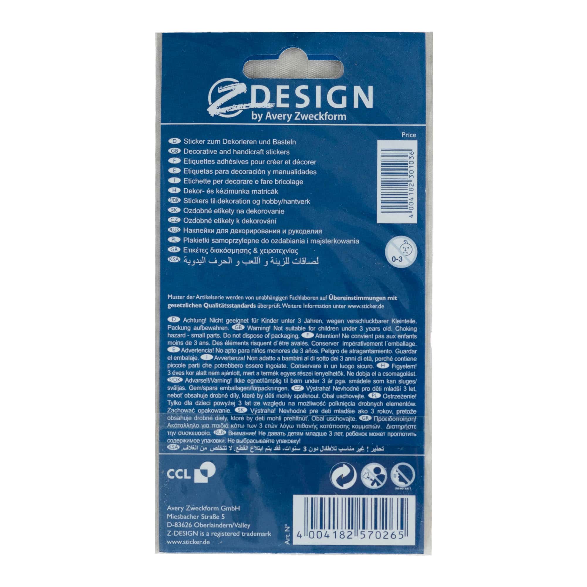 Etiquetas Zweckform 'Alles Gute', multicolor Etiquetas Zweckform 'Alles Gute', multicolor