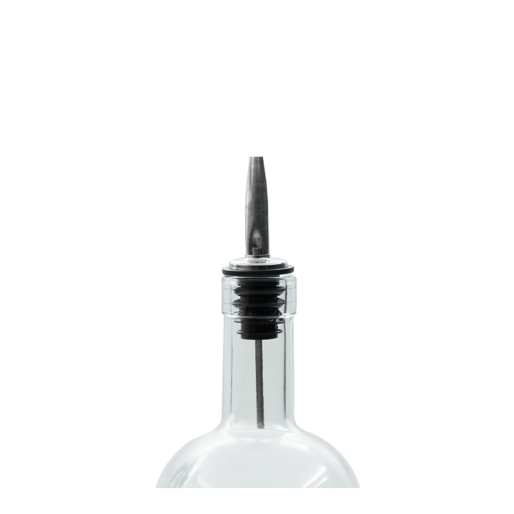 Vertedor Inox con tubo de aire, acero inoxidable, plata-negro Vertedor Inox con tubo de aire, acero inoxidable, plata-negro