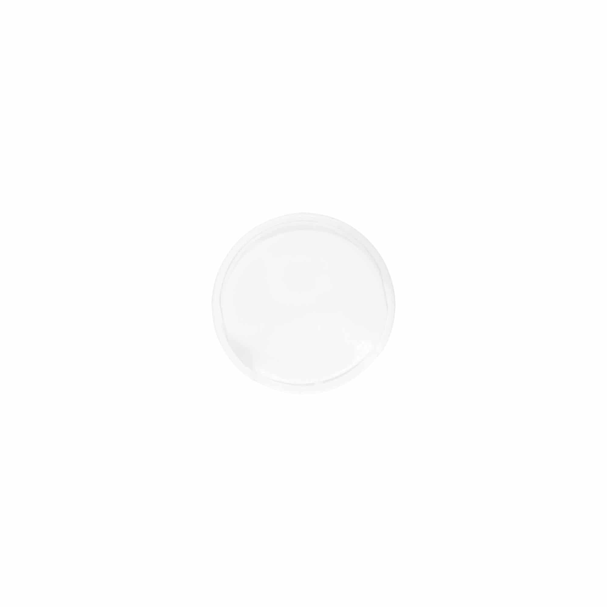 Tapa de rosca Disc Top, plástico PP, blanca, para boca: 24/410