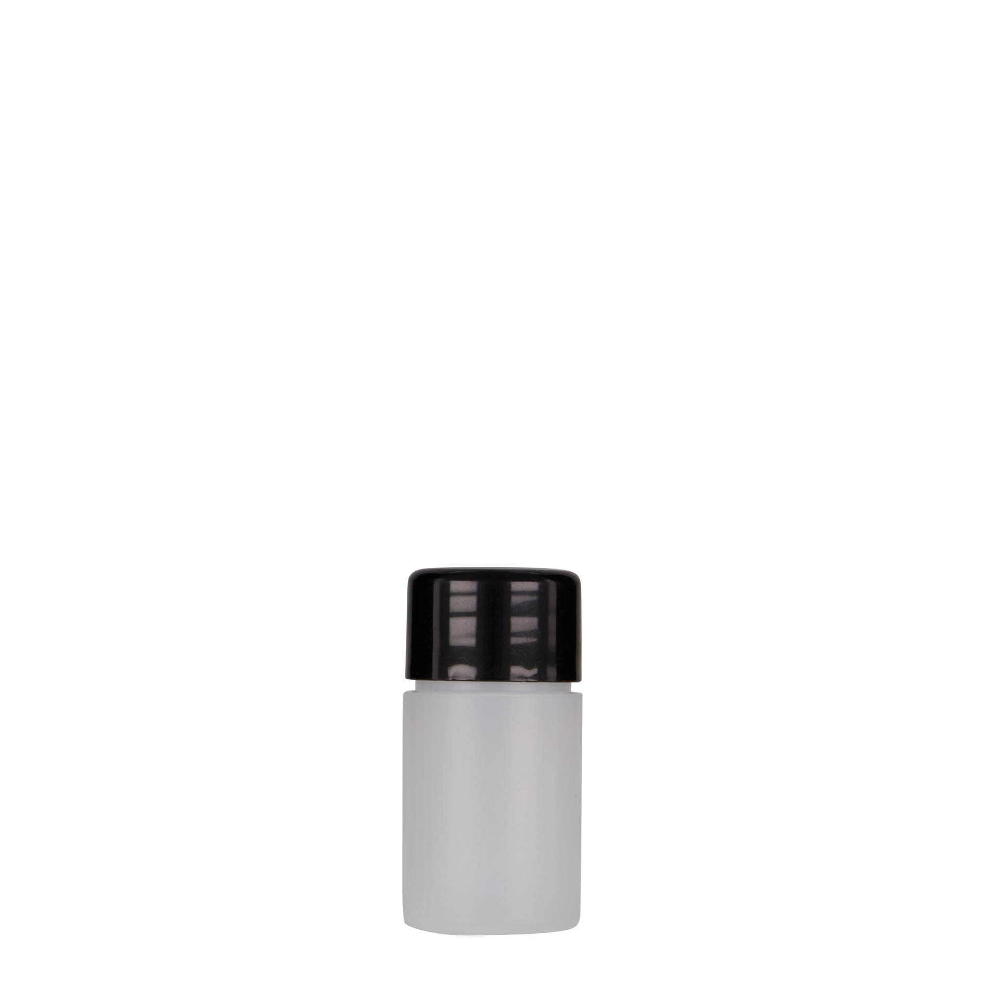 Botella de plástico de 15 ml 'Tuffy', HDPE, natural, boca: 24/410