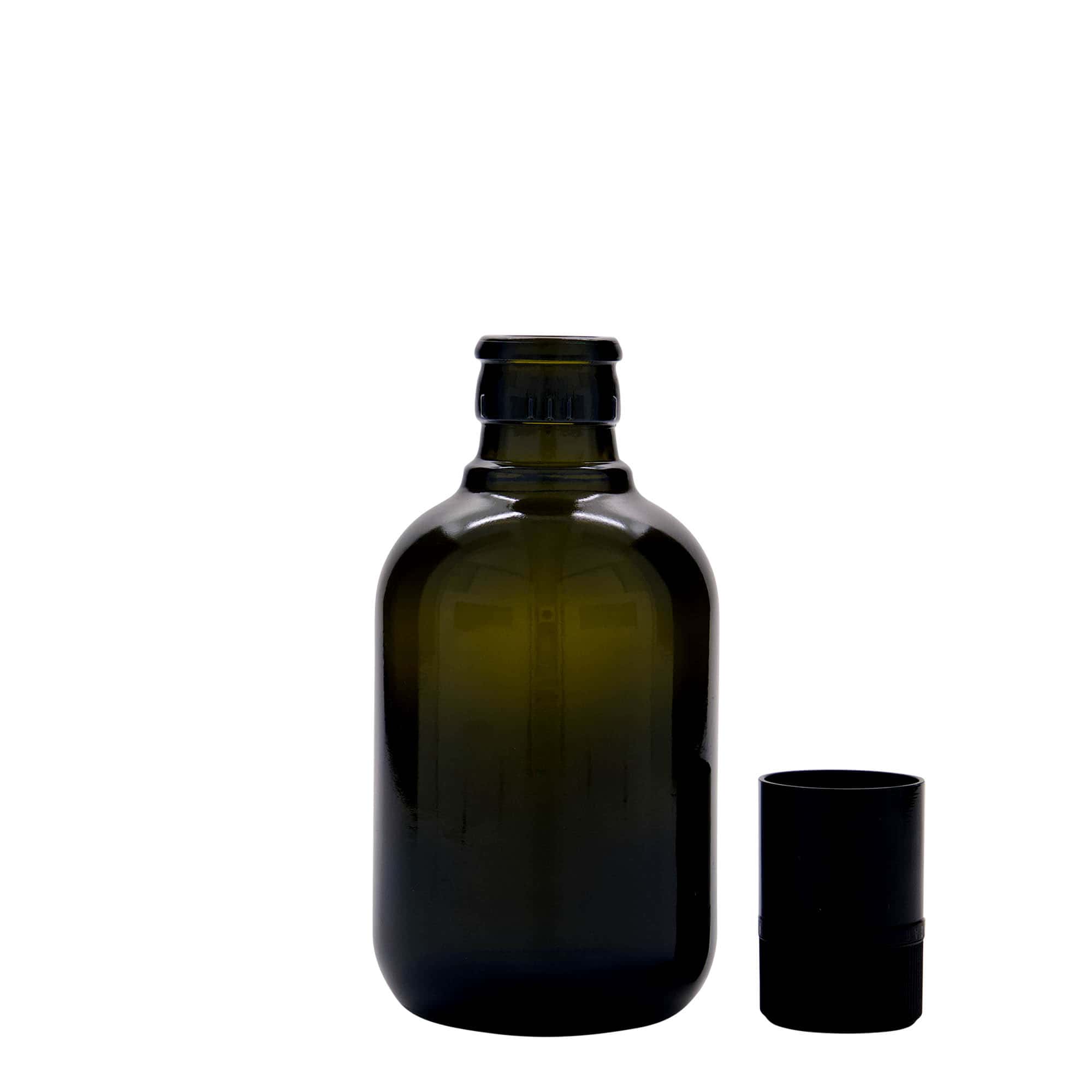 250 ml Botella para vinagre/aceite 'Biolio', vidrio, verde antiguo, boca: DOP