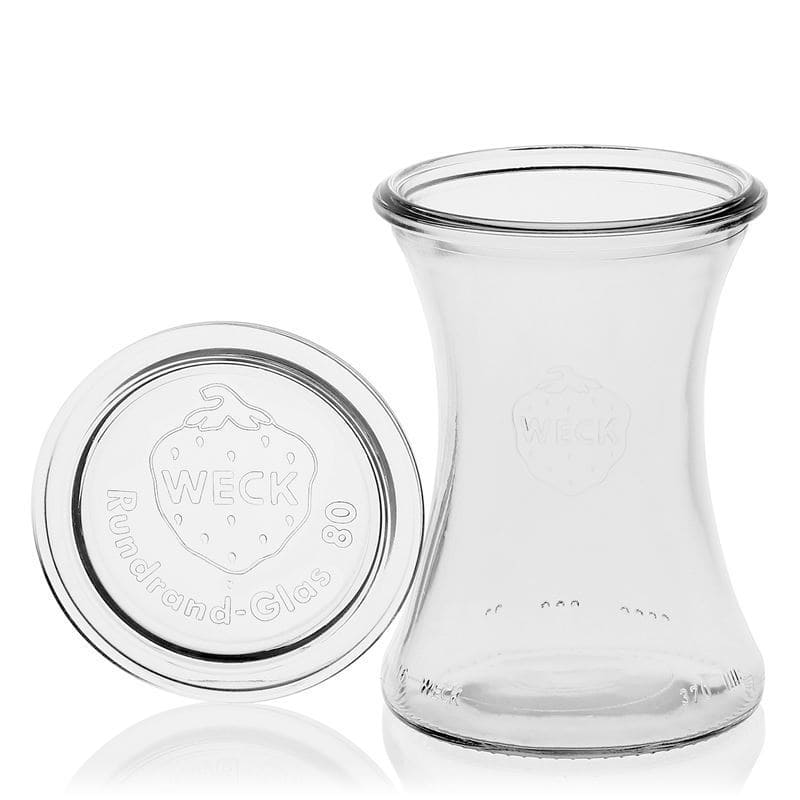 Tarro de delicatessen WECK de 370 ml, boca: borde redondo