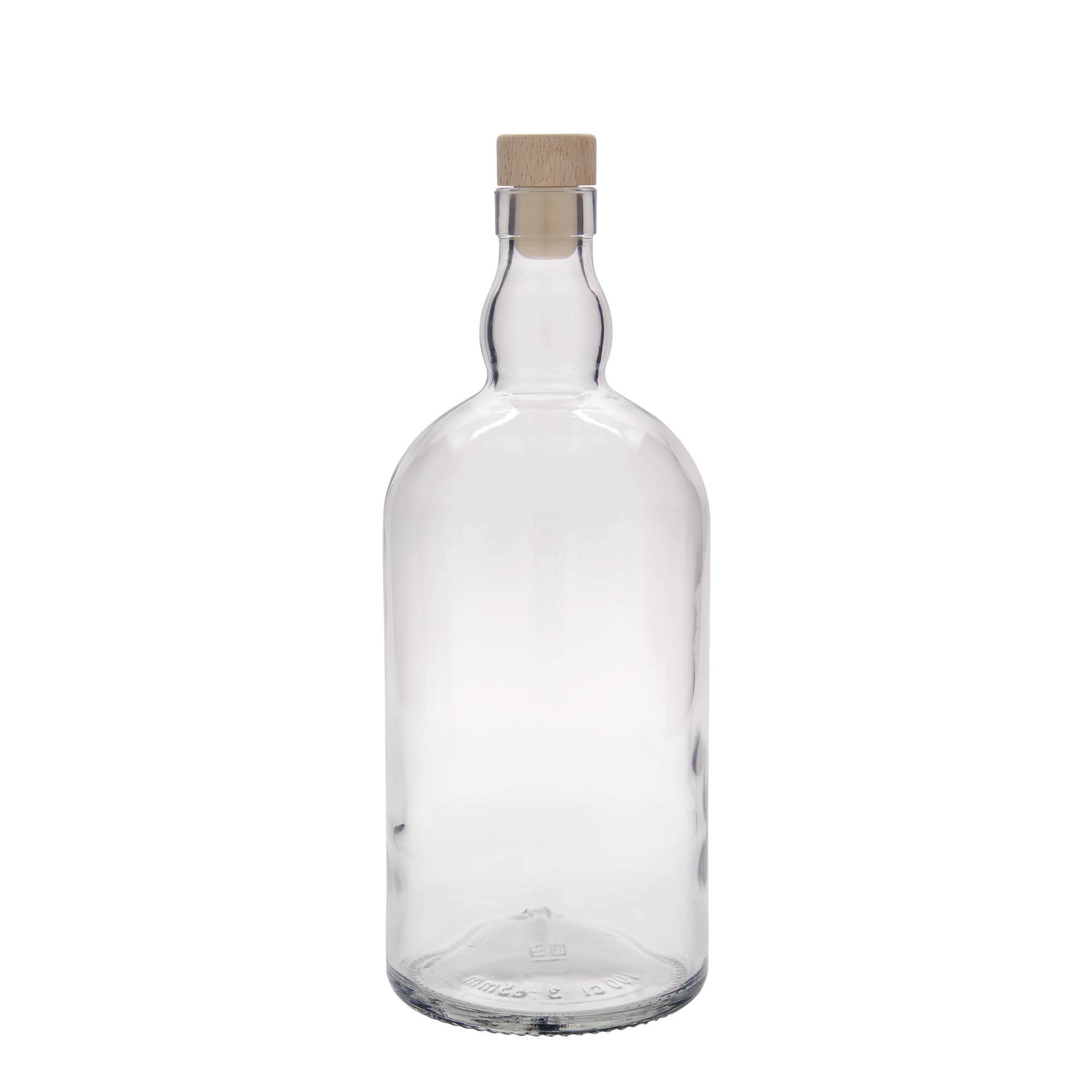 Botella de vidrio de 1000 ml 'Aberdeen', boca: corcho