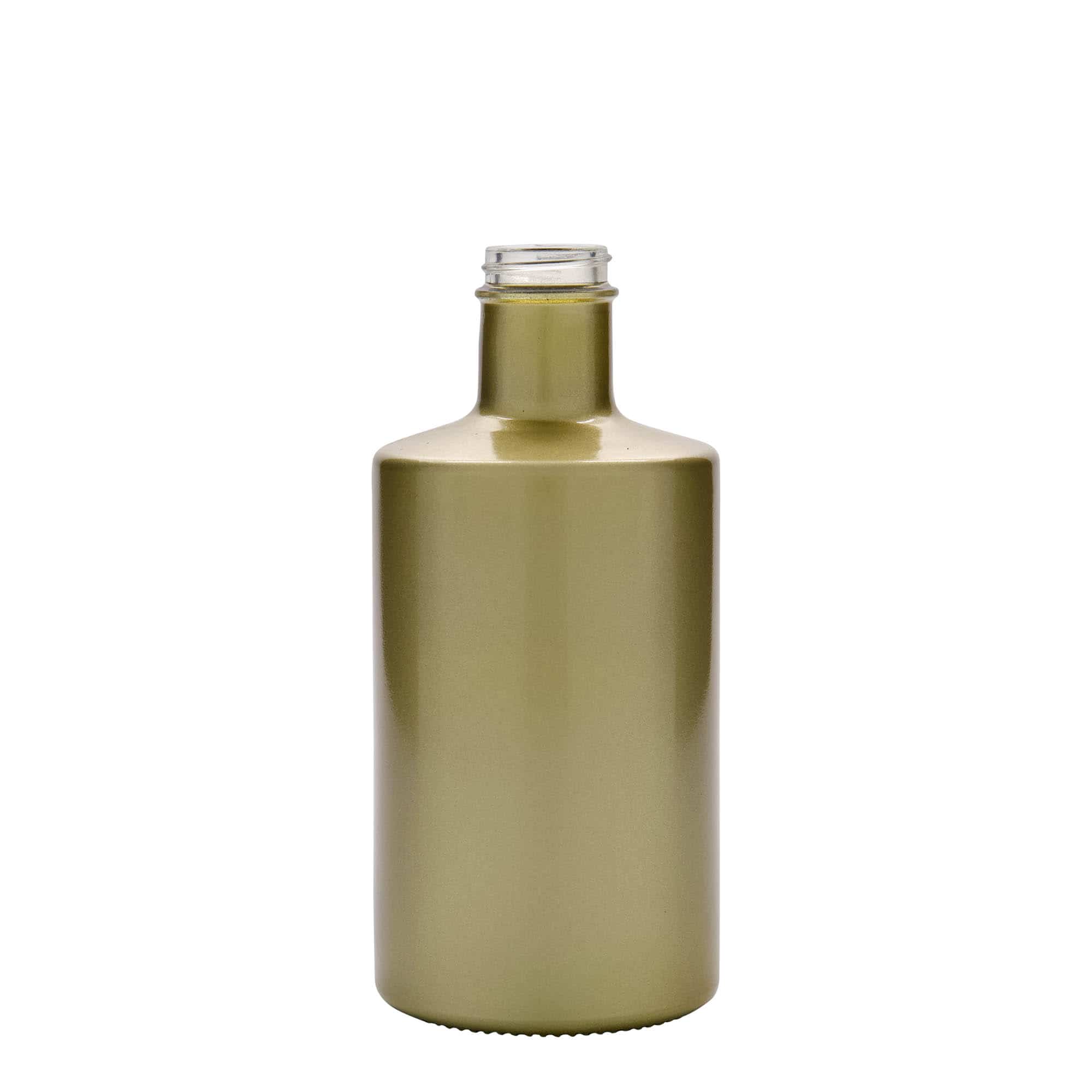 Botella de vidrio de 500 ml 'Caroline', dorada, boca: GPI 33