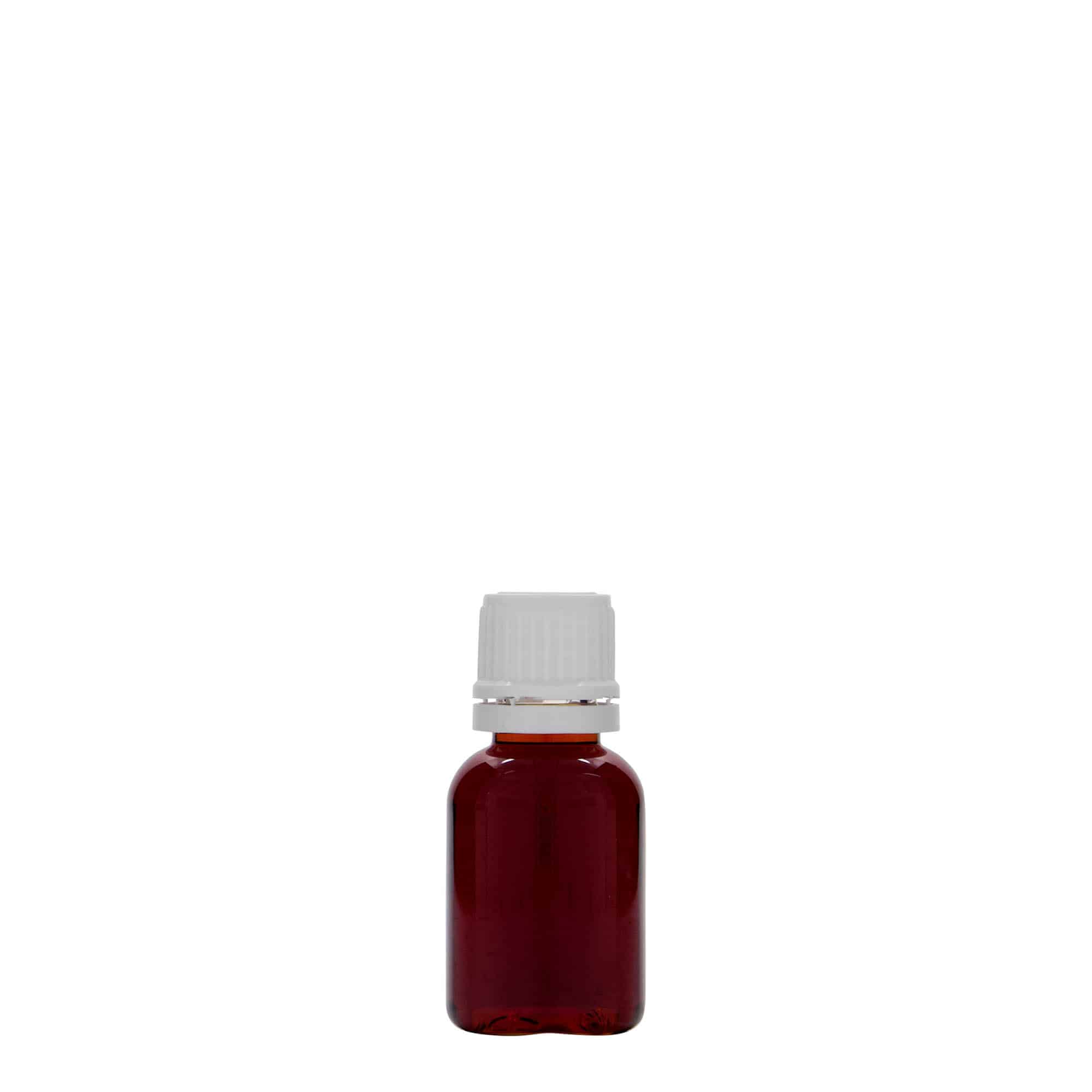 Botella médica PET de 20 ml 'Easy Living', plástico, boca: DIN 18