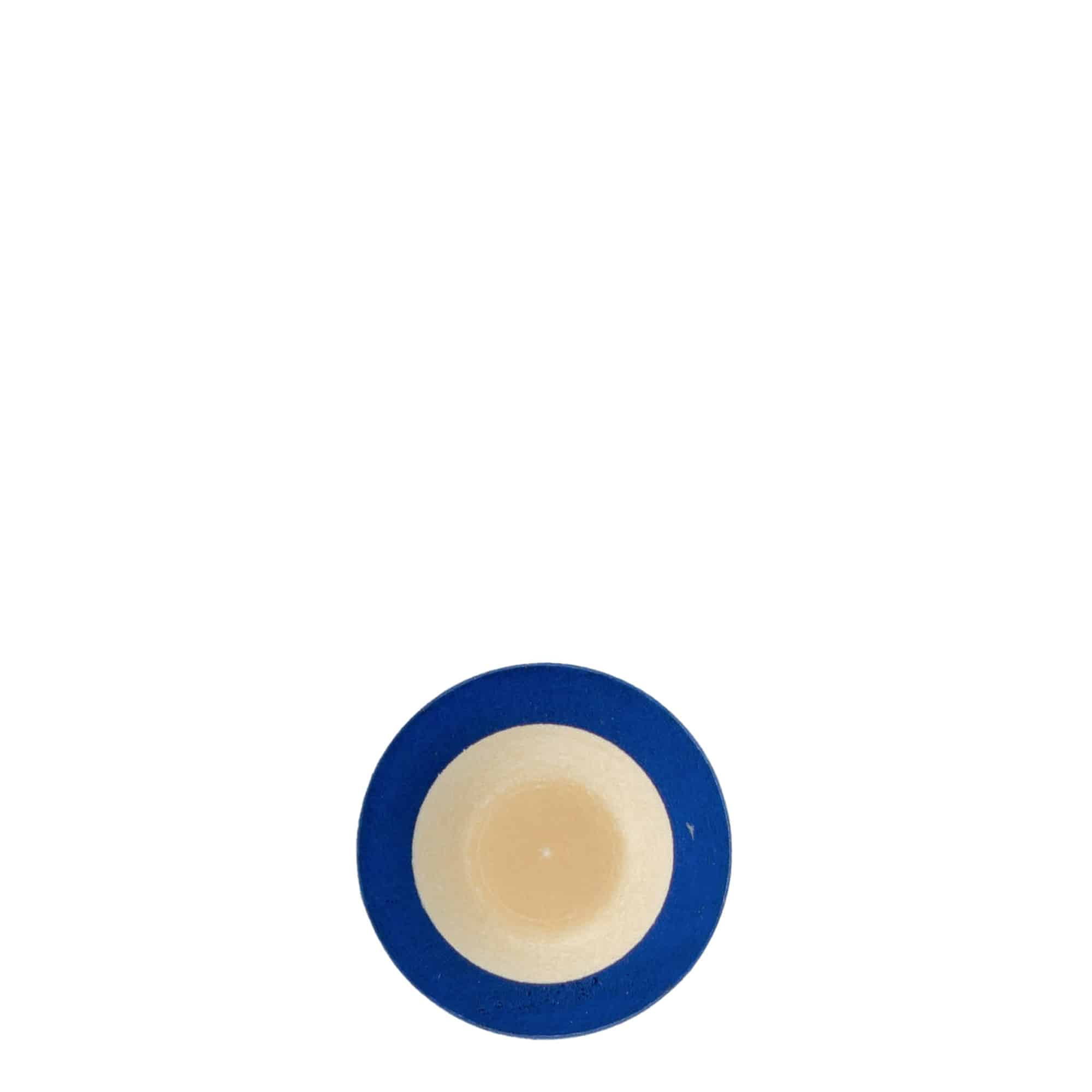 Corcho con cabeza de 19 mm, madera, azul, para boca: corcho