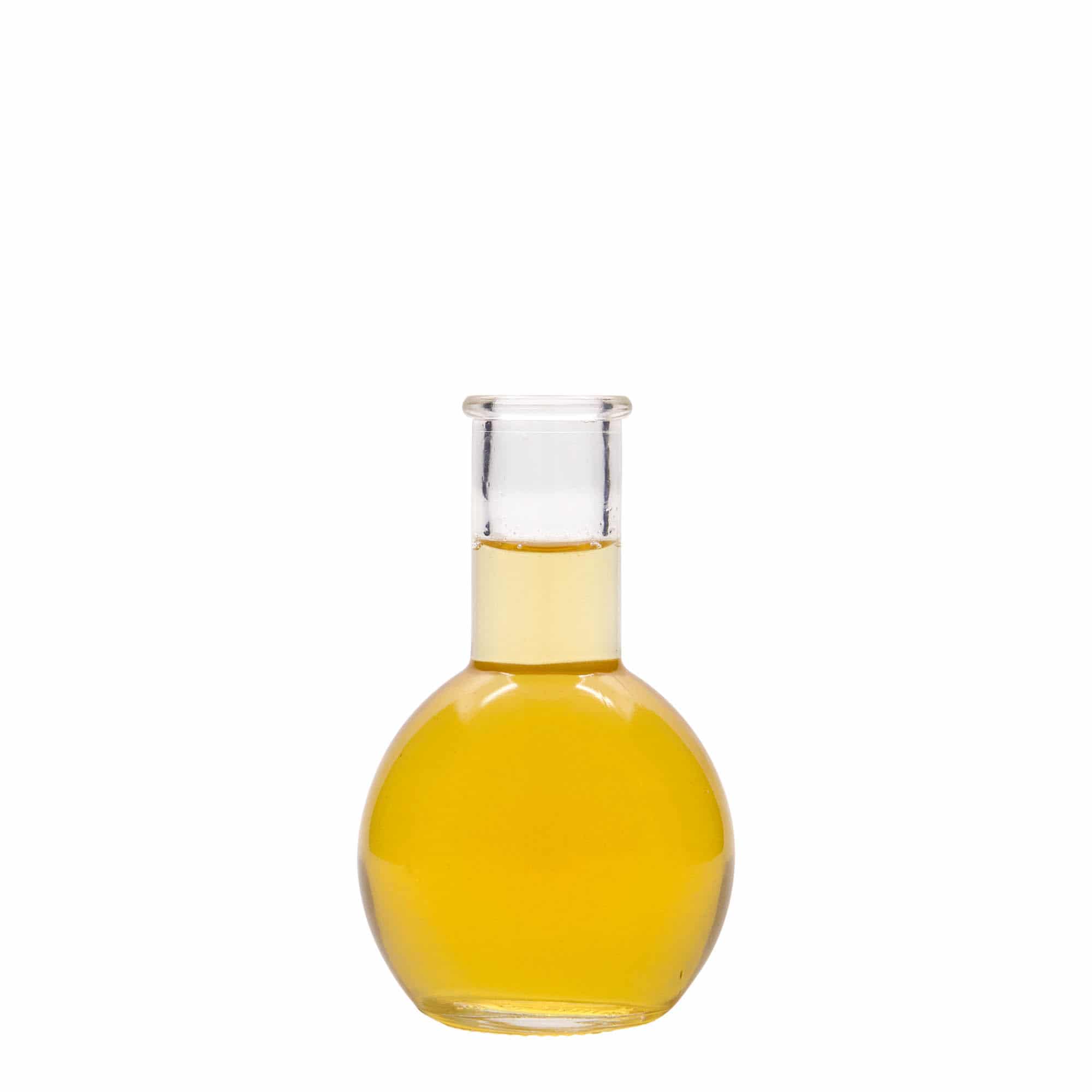 Botella de vidrio de 100 ml 'Tulipano', boca: corcho