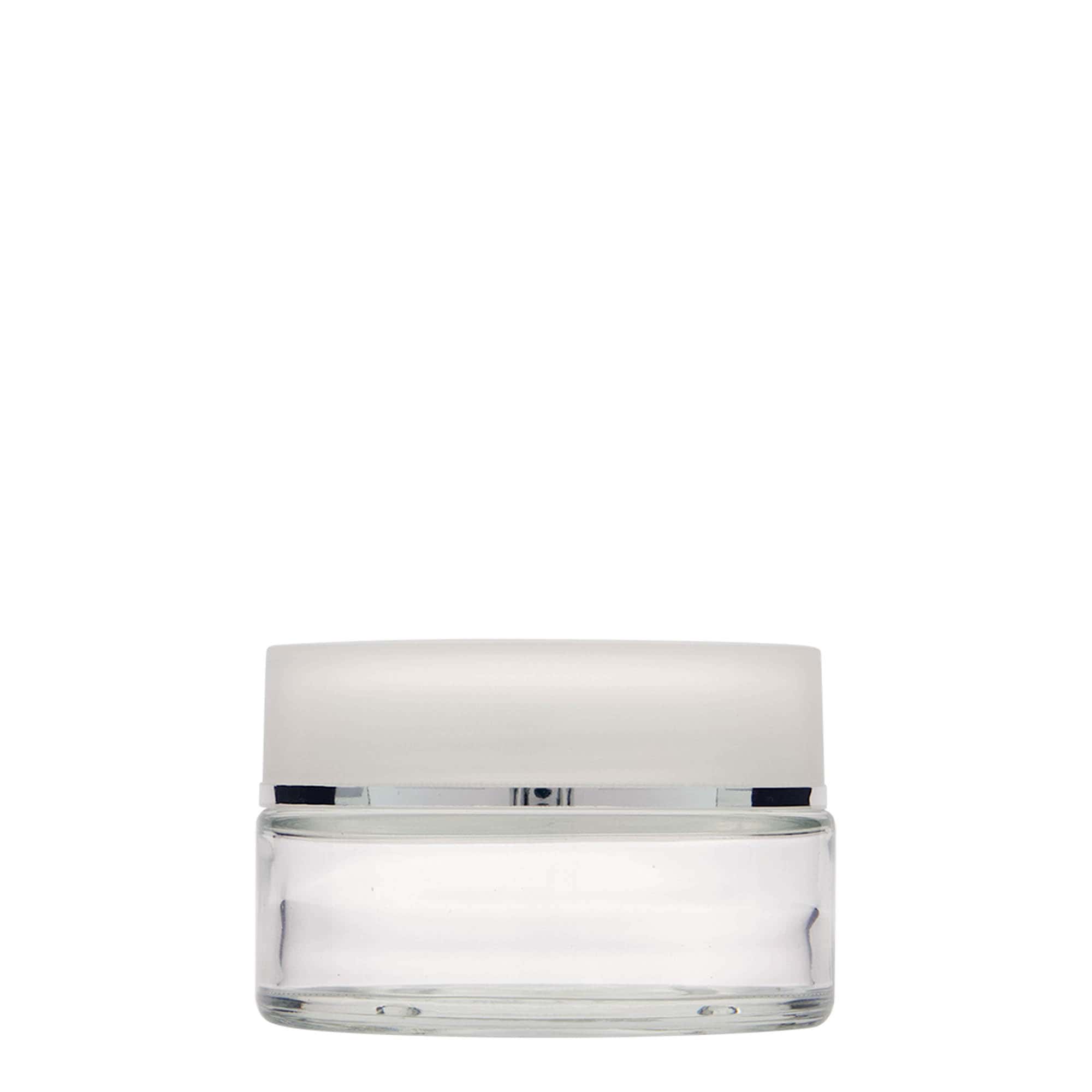 100 ml tarro 'Clear Edition', vidrio, boca: cierre de rosca