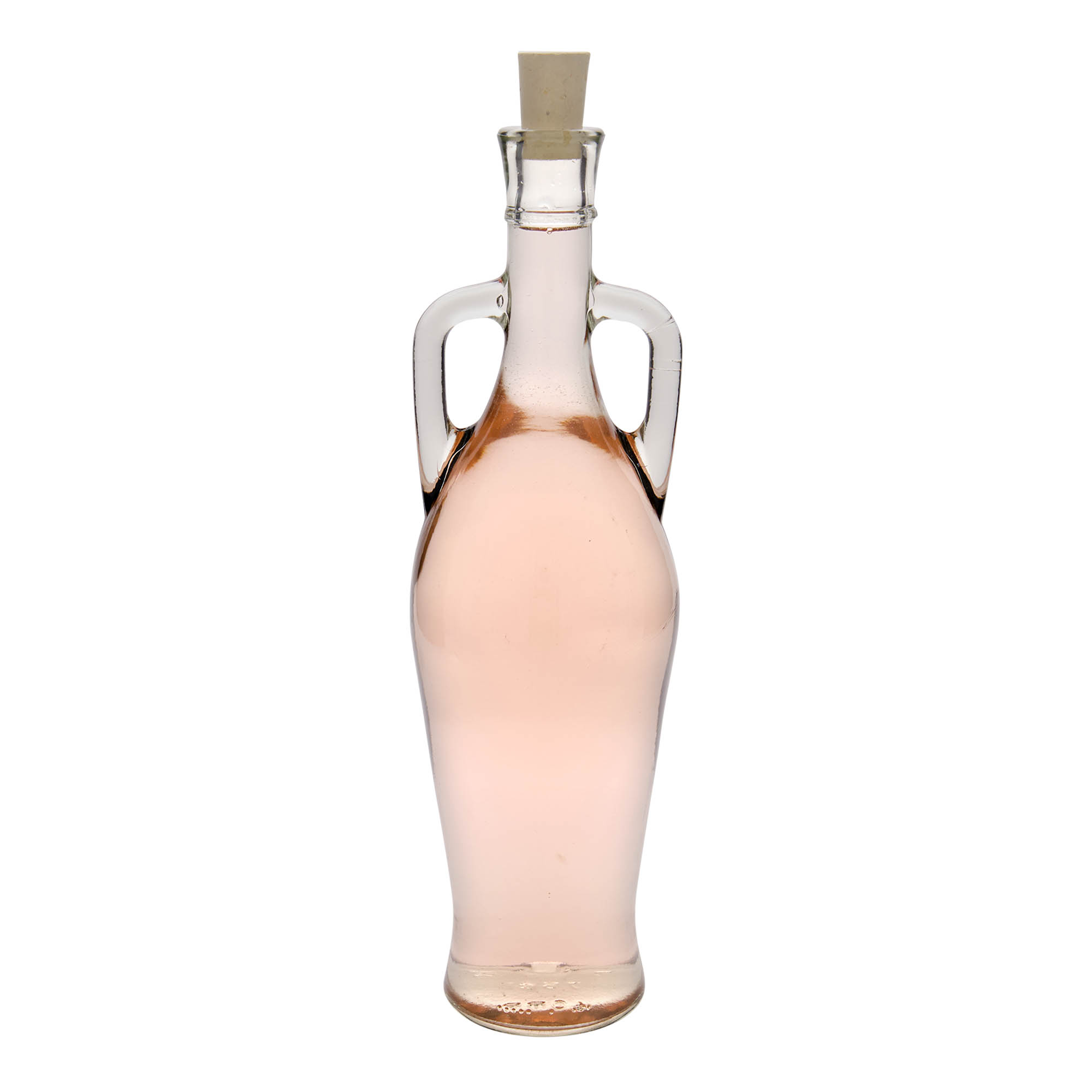 Botella de vidrio de 750 ml 'Ámfora', boca: corcho