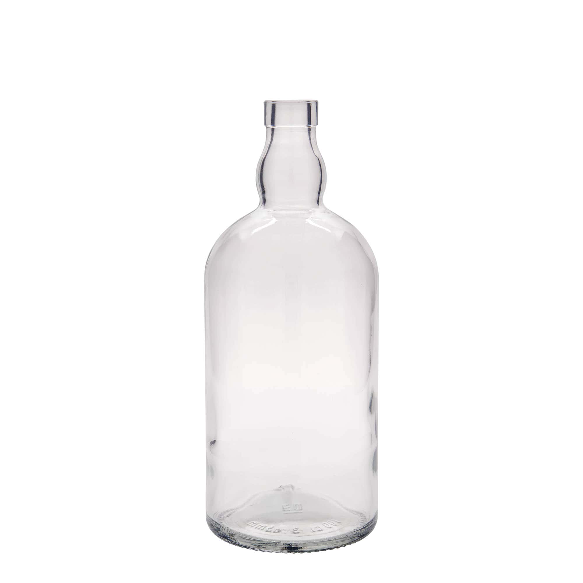 Botella de vidrio de 1000 ml 'Aberdeen', boca: corcho