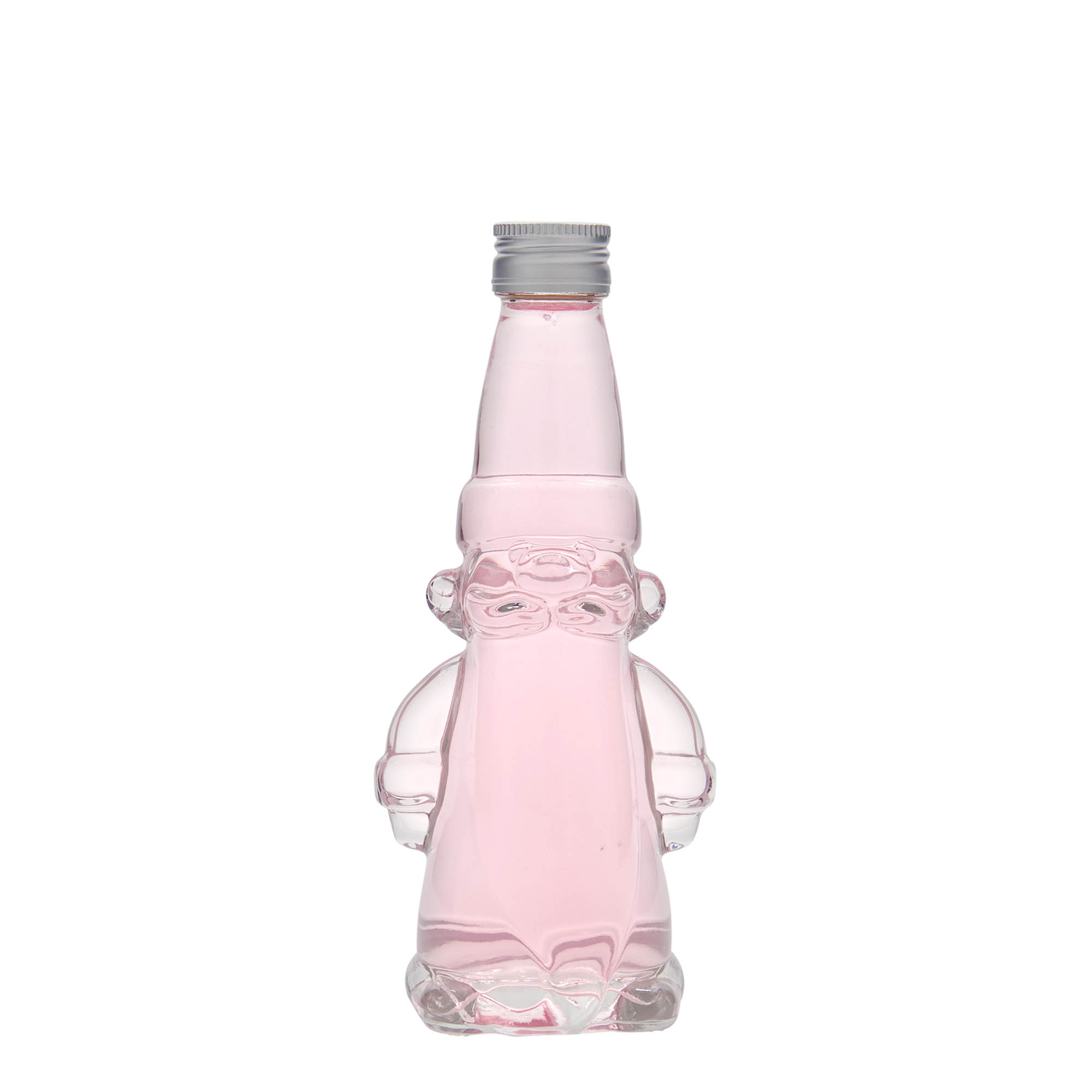 Botella de vidrio de 200 ml 'Duende de Navidad', boca: PP 28 Botella de vidrio de 200 ml 'Duende de Navidad', boca: PP 28