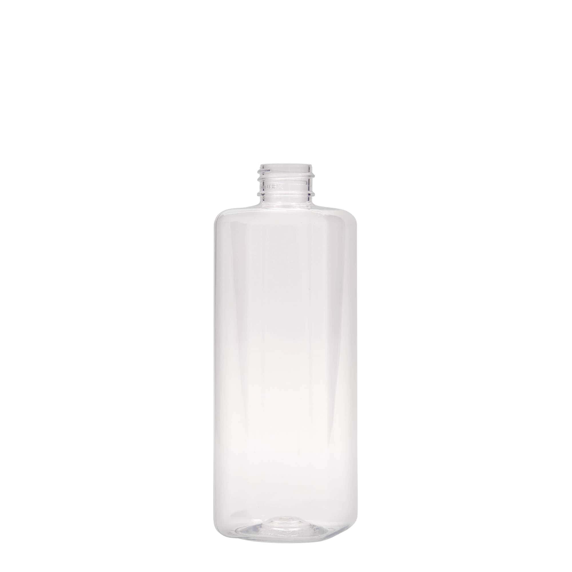 Botella PET de 300 ml 'Karl', cuadrada, plástico, boca: 24/410