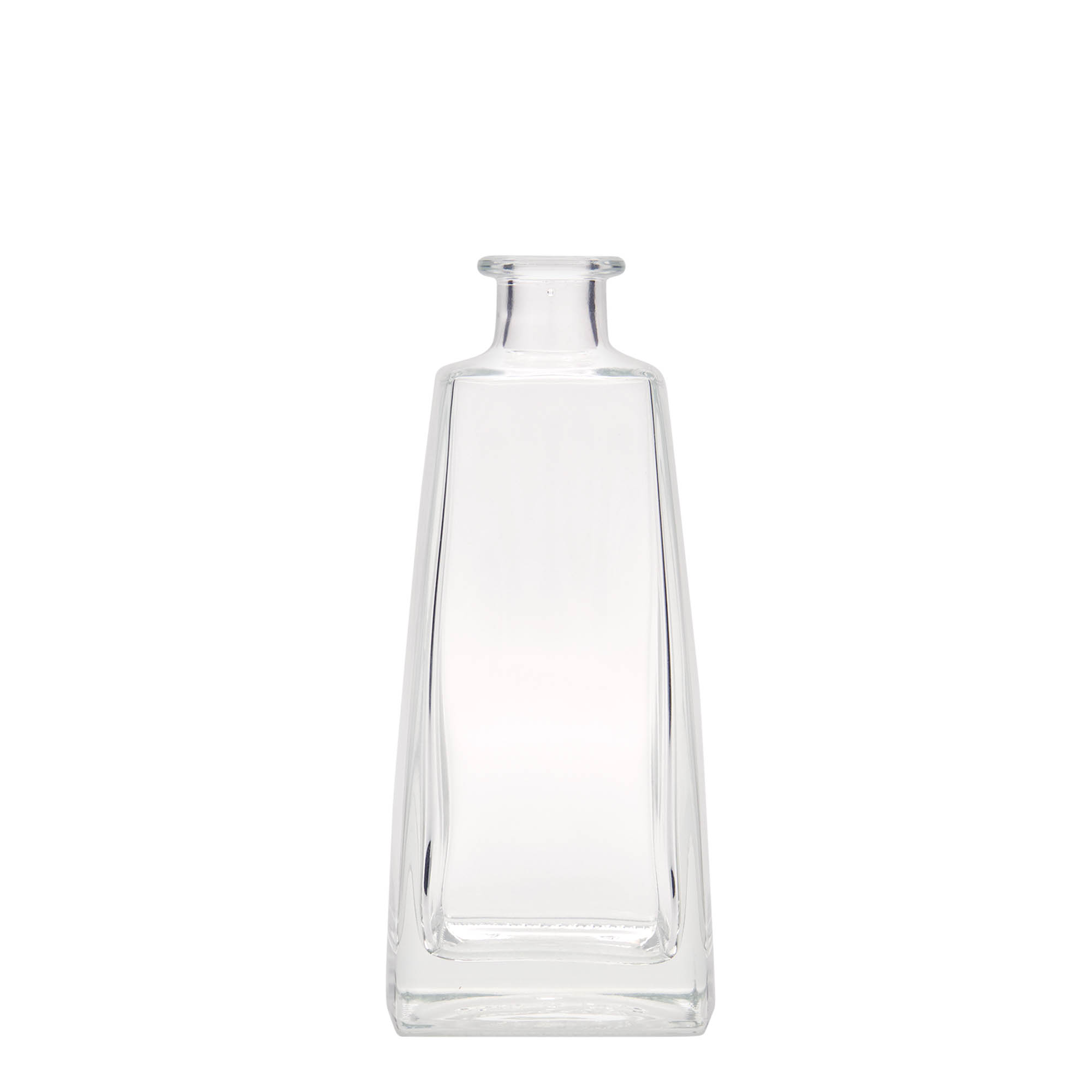 Botella de vidrio de 350 ml 'Timmy', rectangular, boca: corcho