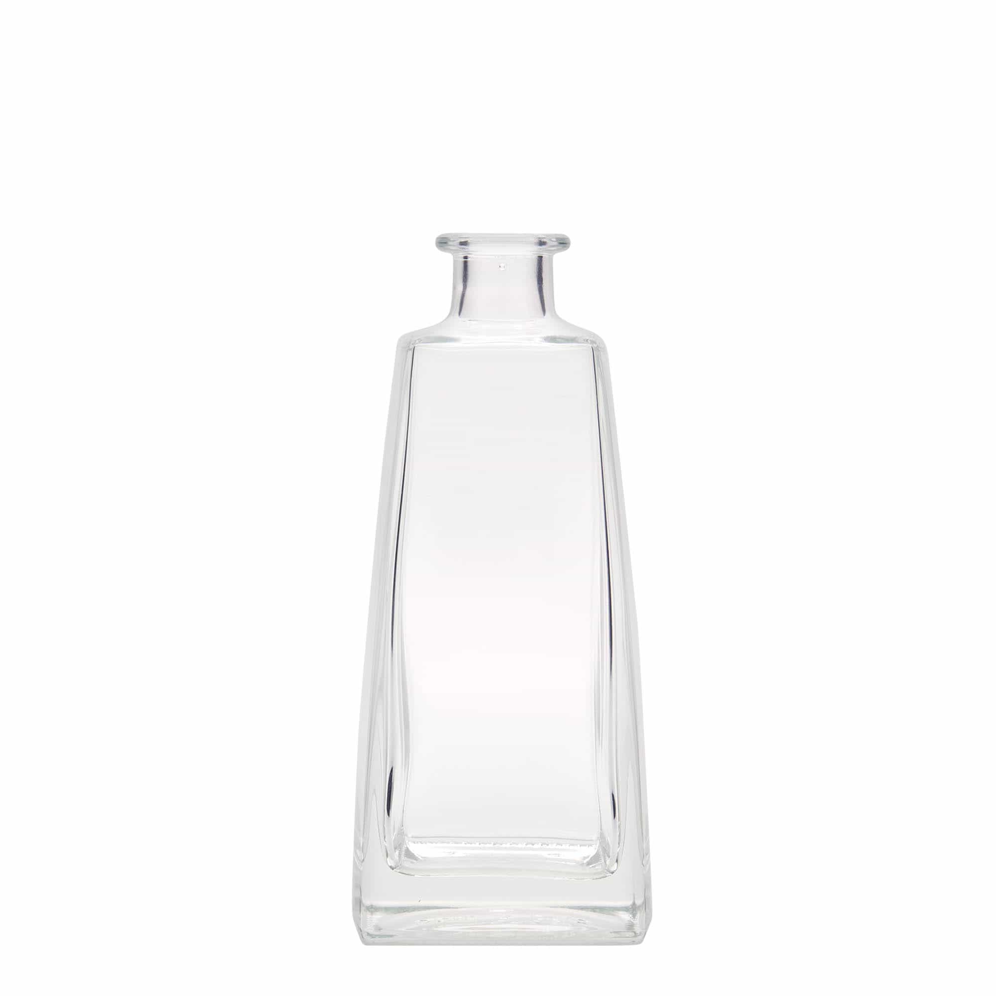 Botella de vidrio de 350 ml «Timmy», rectangular, boca: corcho