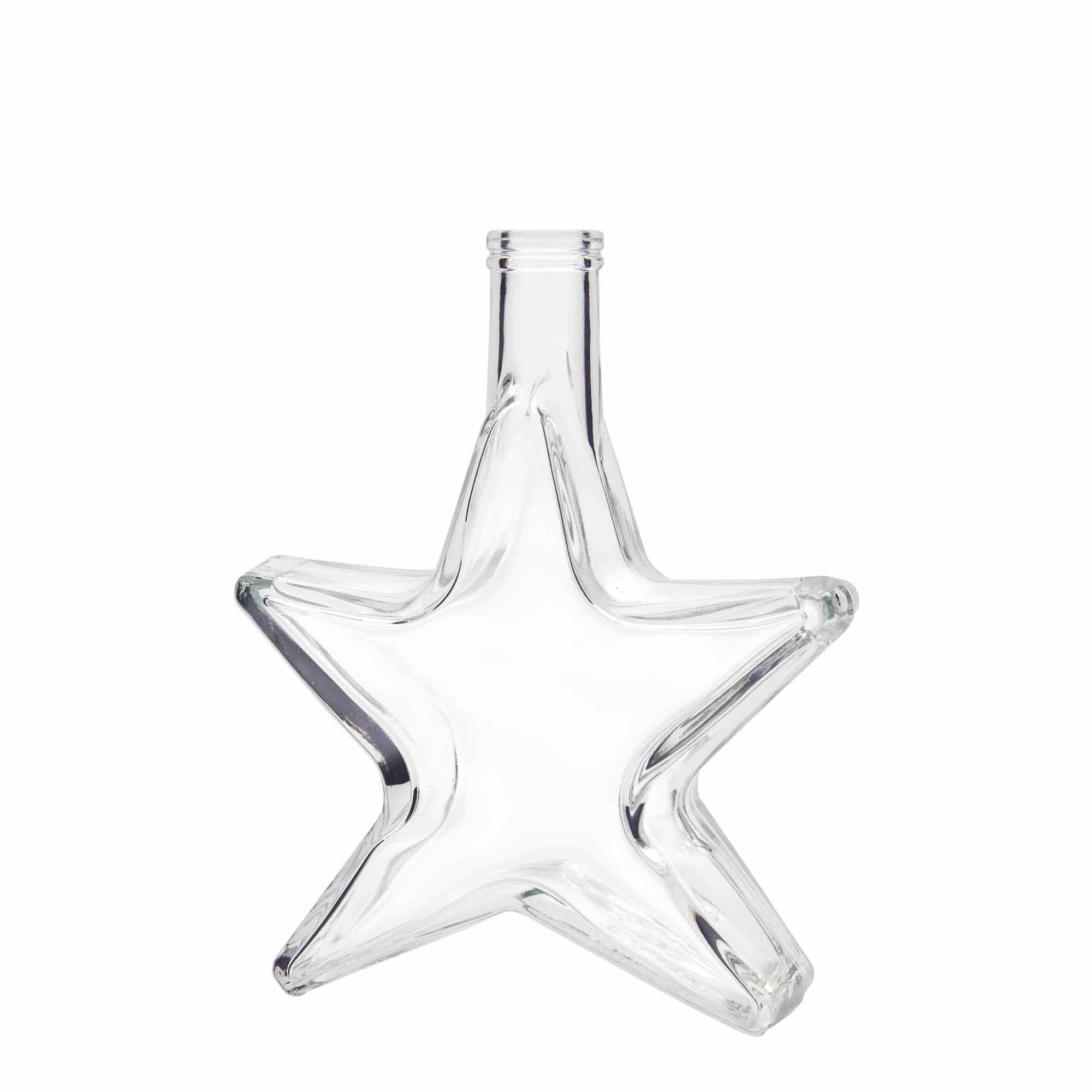 Botella de vidrio 'Estrella' de 350 ml, boca: corcho