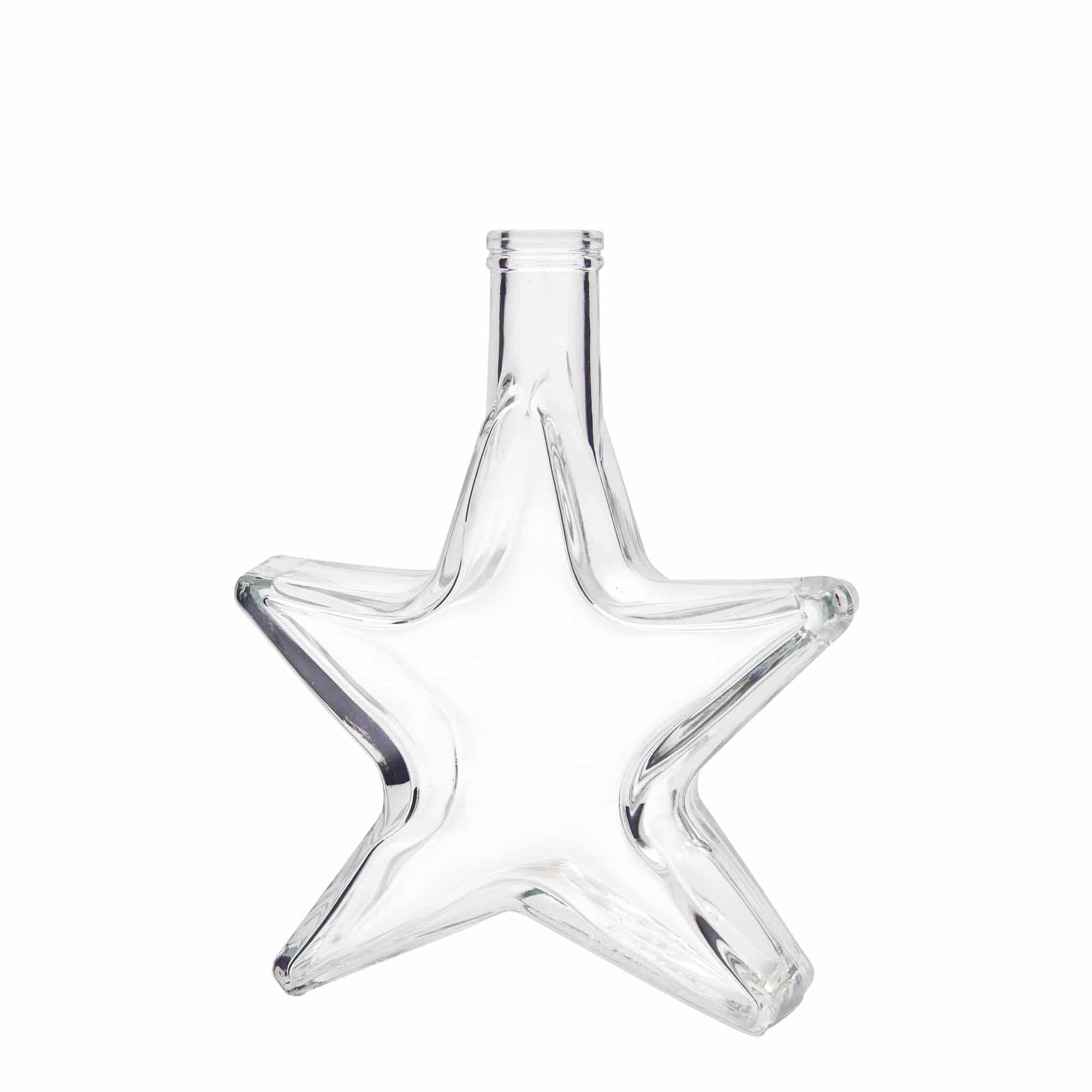 Botella de vidrio de 350 ml 'Estrella', boca: corcho