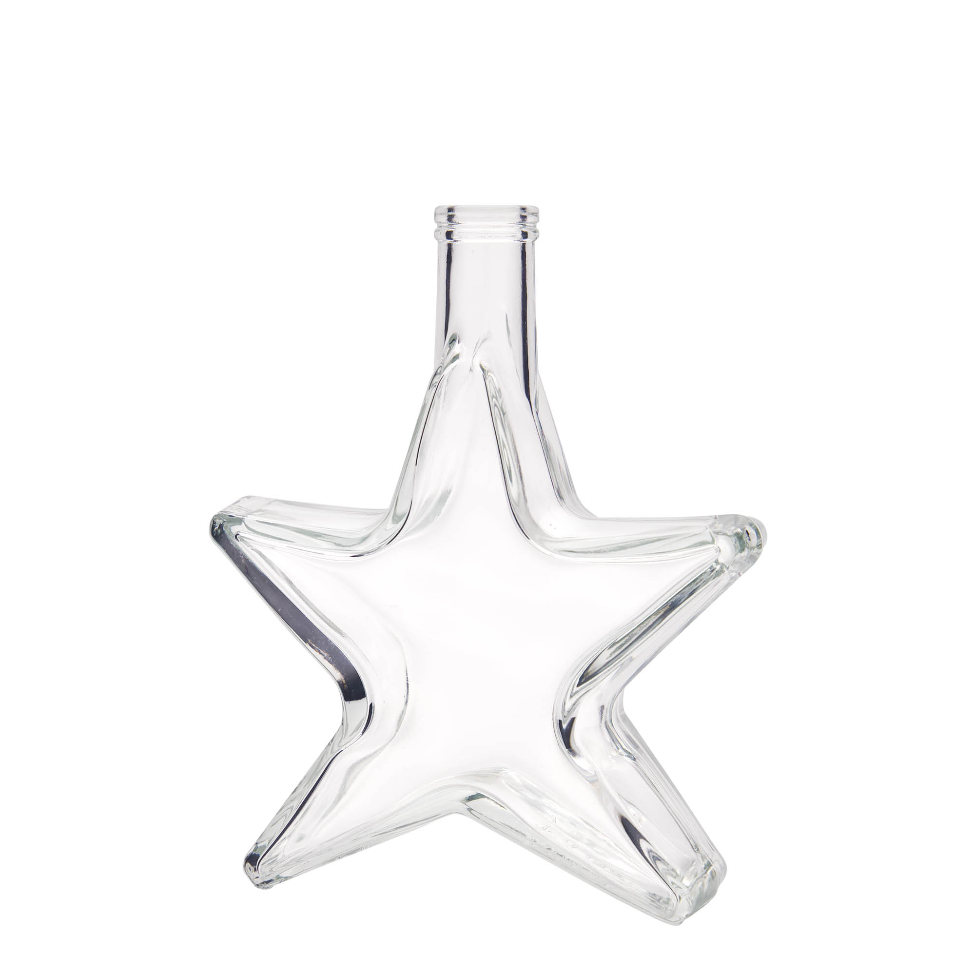 Botella de vidrio de 350 ml 'Estrella', boca: corcho