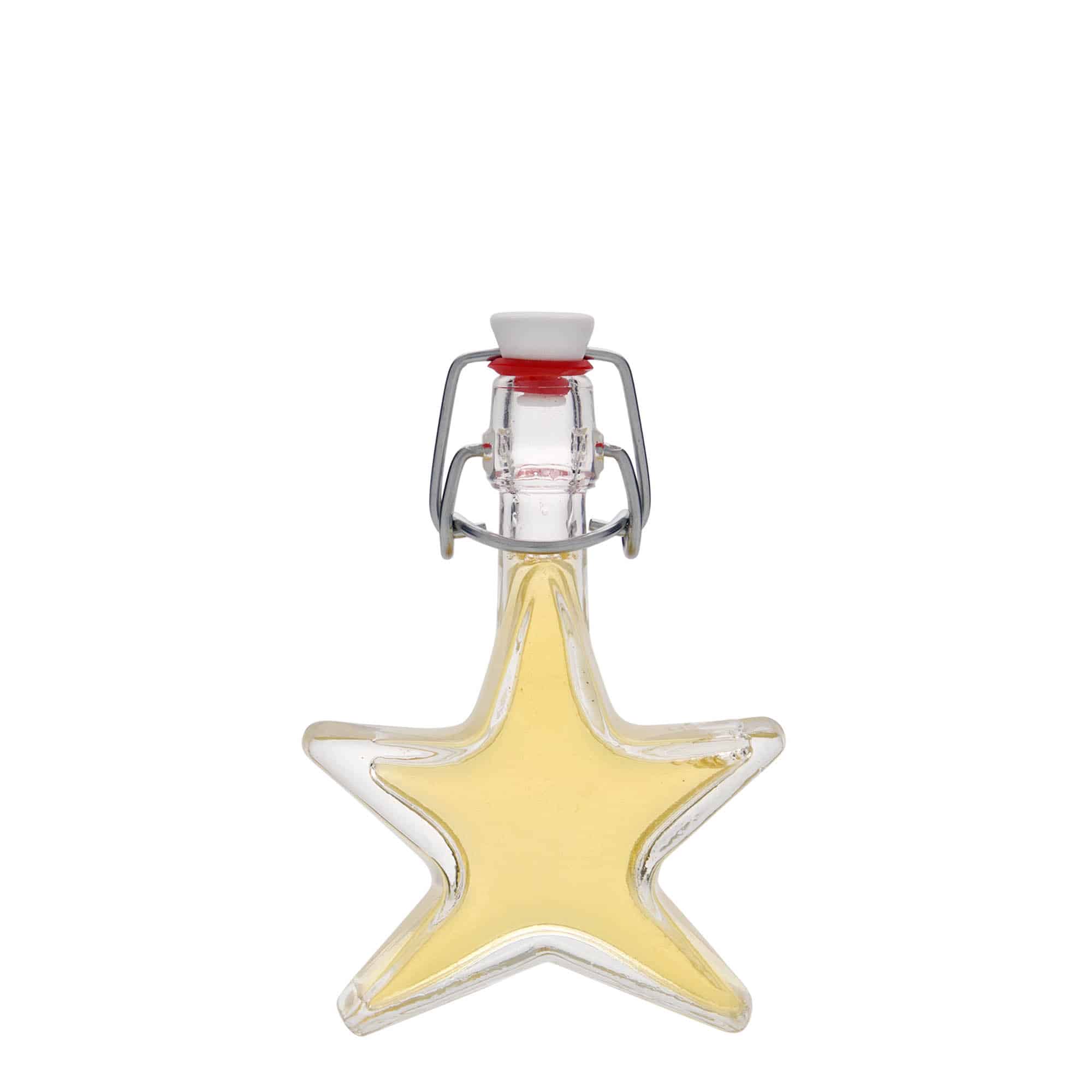 Botella de vidrio 'Estrella' de 40 ml, boca: tapón mecánico