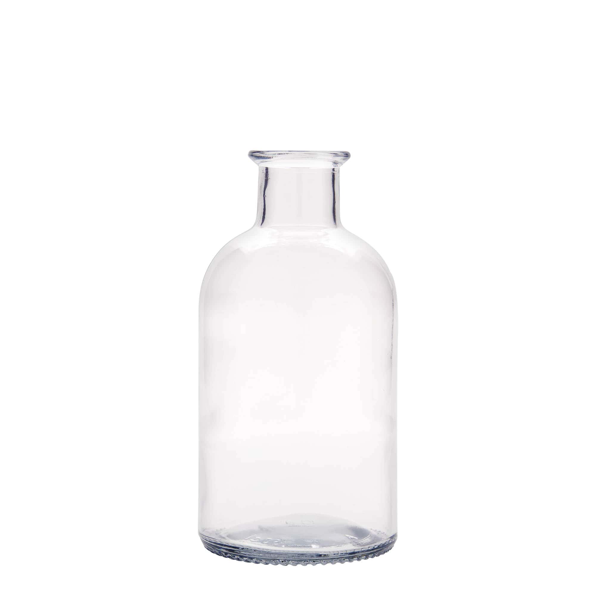 Botella de vidrio de farmacia 'Italia' de 500 ml, boca: corcho Botella de vidrio de farmacia 'Italia' de 500 ml, boca: corcho