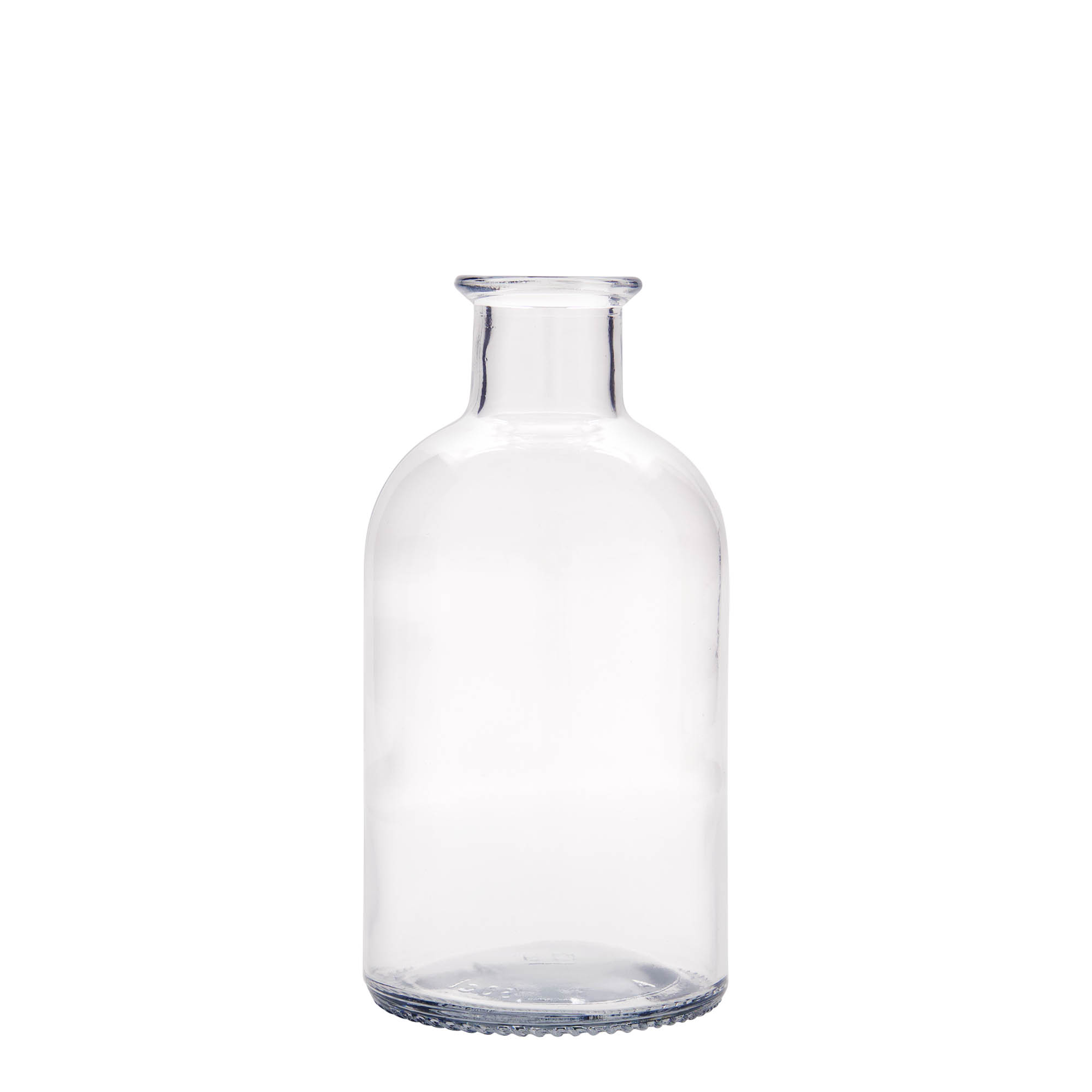 Botella de vidrio de 500 ml para farmacéutico 'Italia', boca: corcho Botella de vidrio de 500 ml para farmacéutico 'Italia', boca: corcho