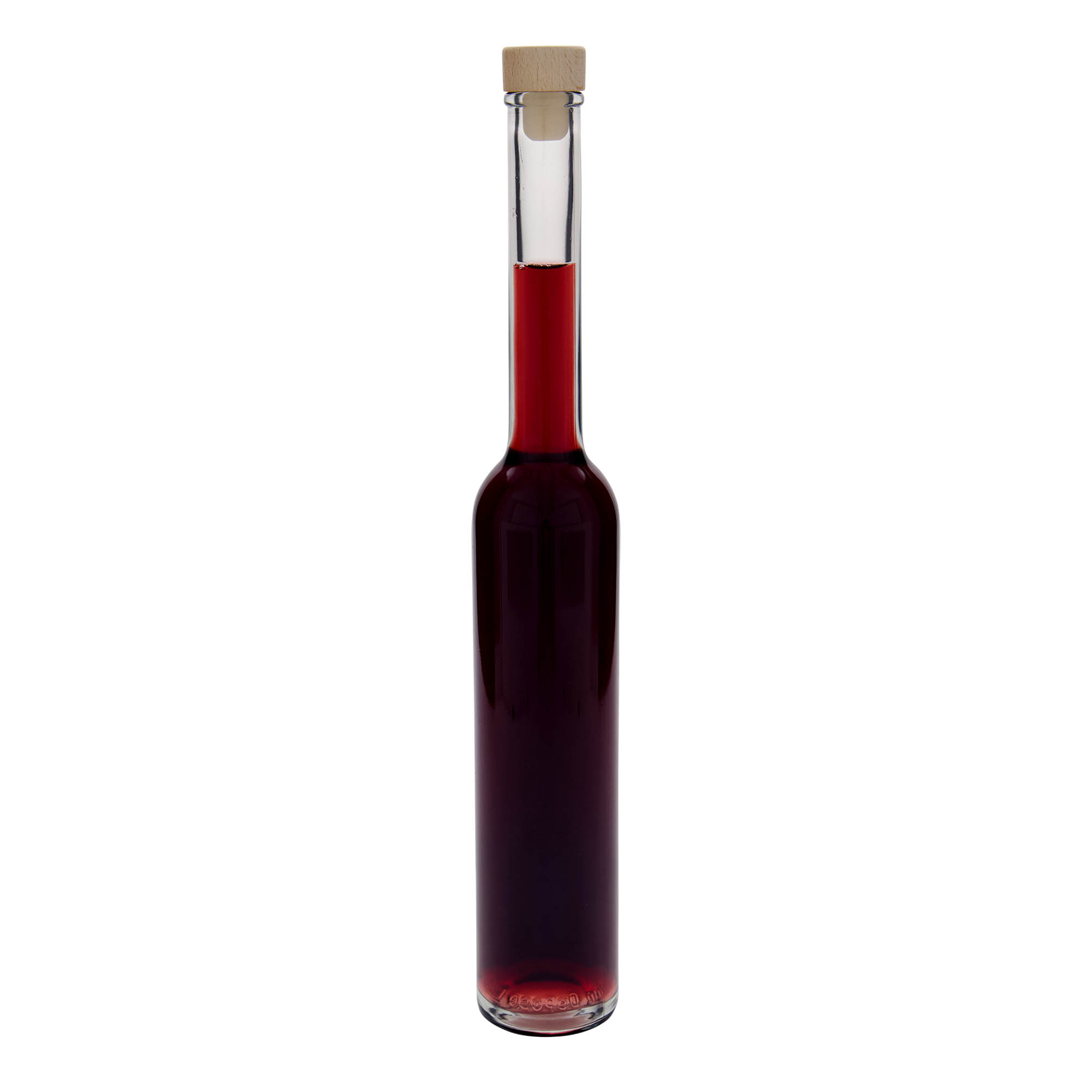 Botella de vidrio de 350 ml 'Platina', boca: corcho