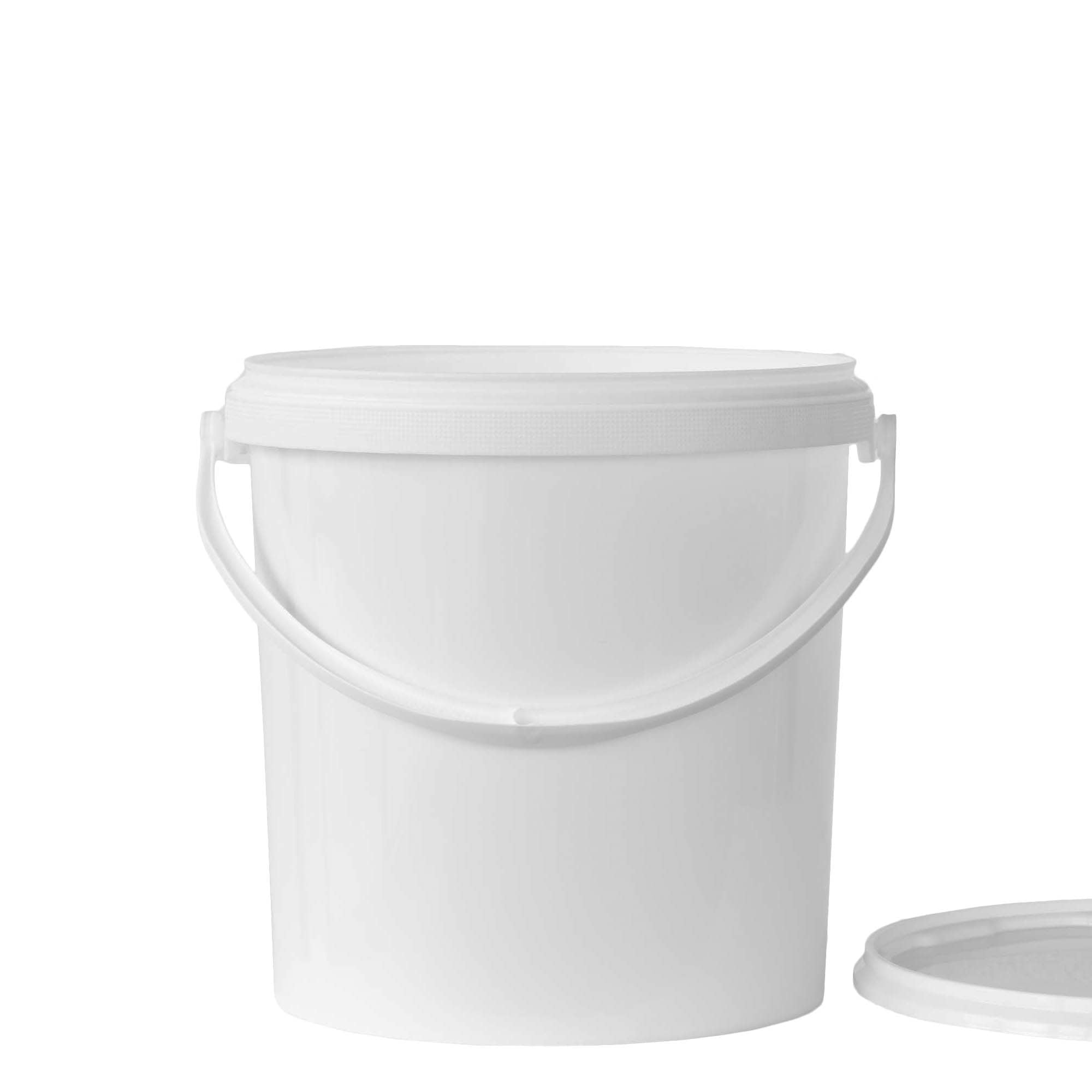 Cubo de 10 l, plástico PP, blanco