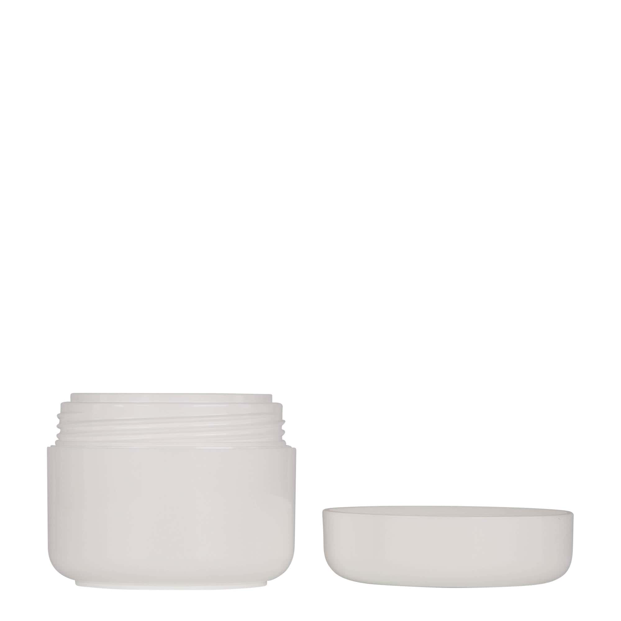 50 ml bote de plástico «Bianca», PP, blanco, boca: cierre de rosca