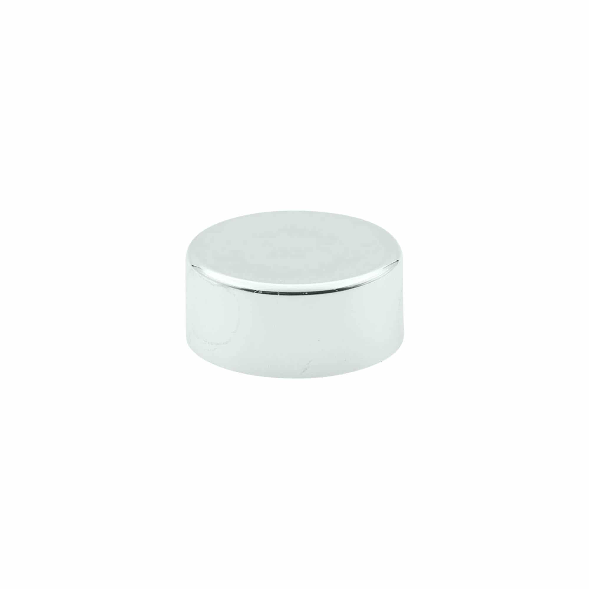 Tapa de rosca, plástico ABS, plateado, para boca: GPI 28/400