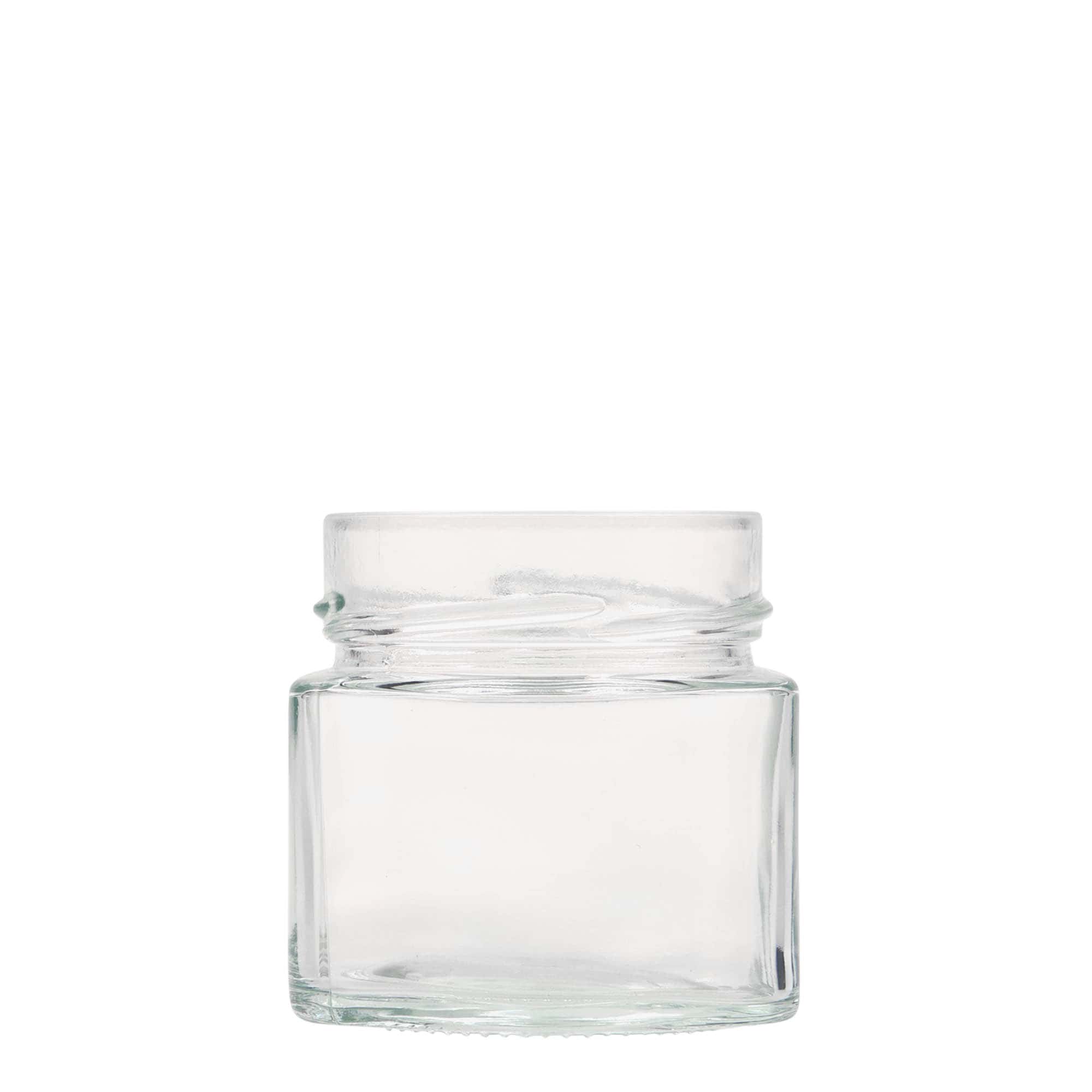 212 ml tarro cuadrado 'Kimba', boca: Extra-Deep-Twist-Off (EDTO 70)