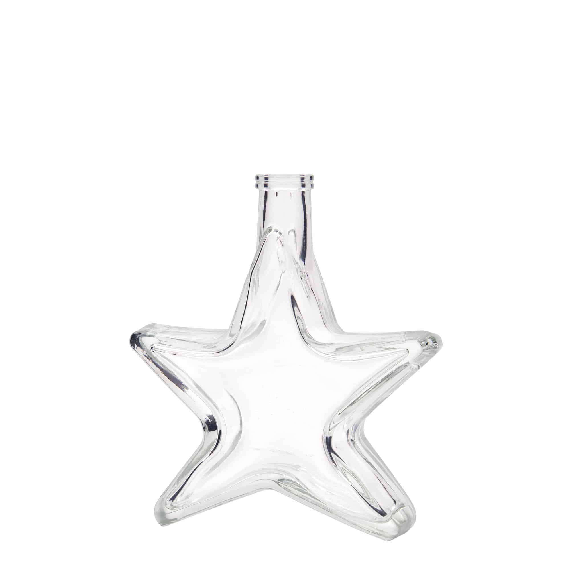 Botella de vidrio de 200 ml 'Estrella', boca: corcho