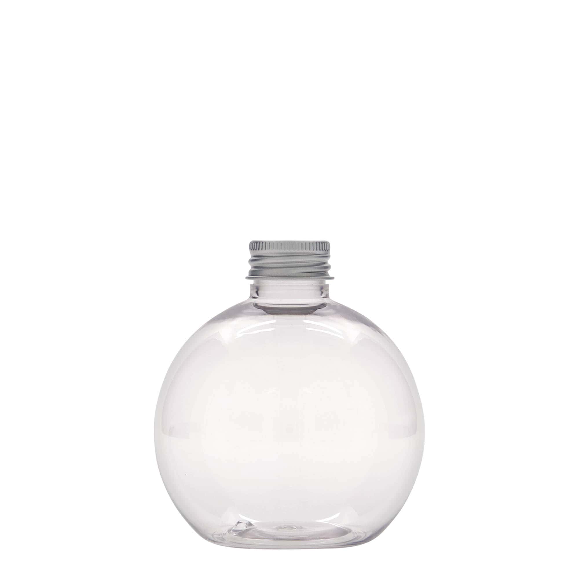 Botella PET de 250 ml 'Perry', redonda, plástico, boca: 24/410