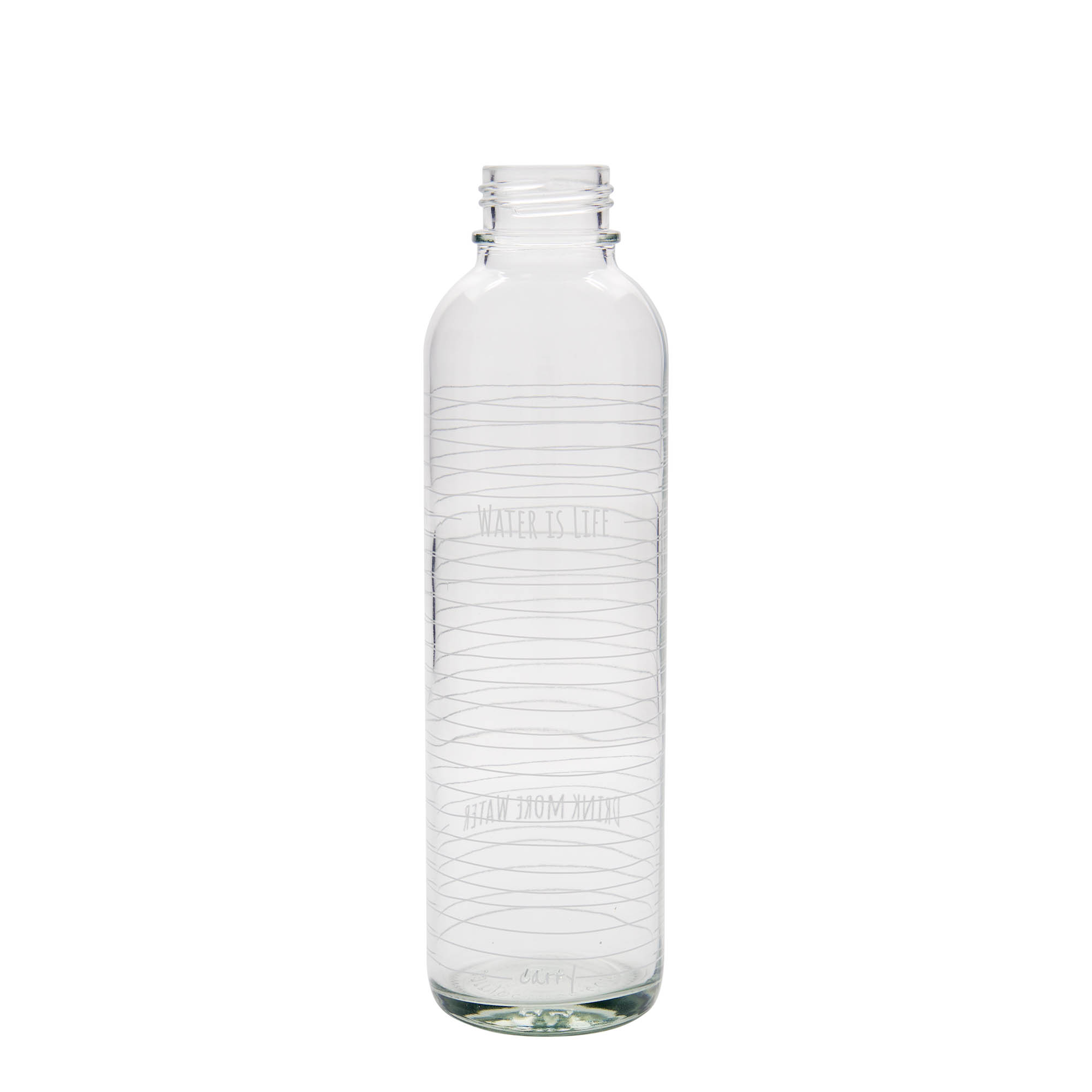 Botella para beber de 700 ml CARRY Bottle 'El agua es vida', boca: cierre de rosca