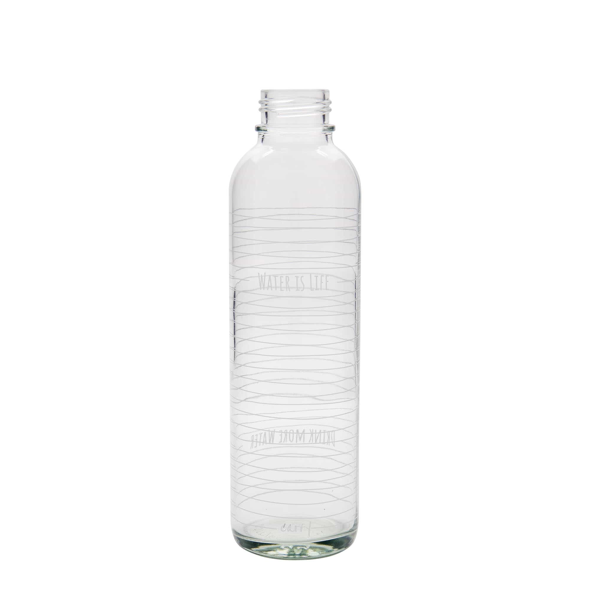 Botella para beber de 700 ml CARRY Bottle 'El agua es vida', boca: cierre de rosca