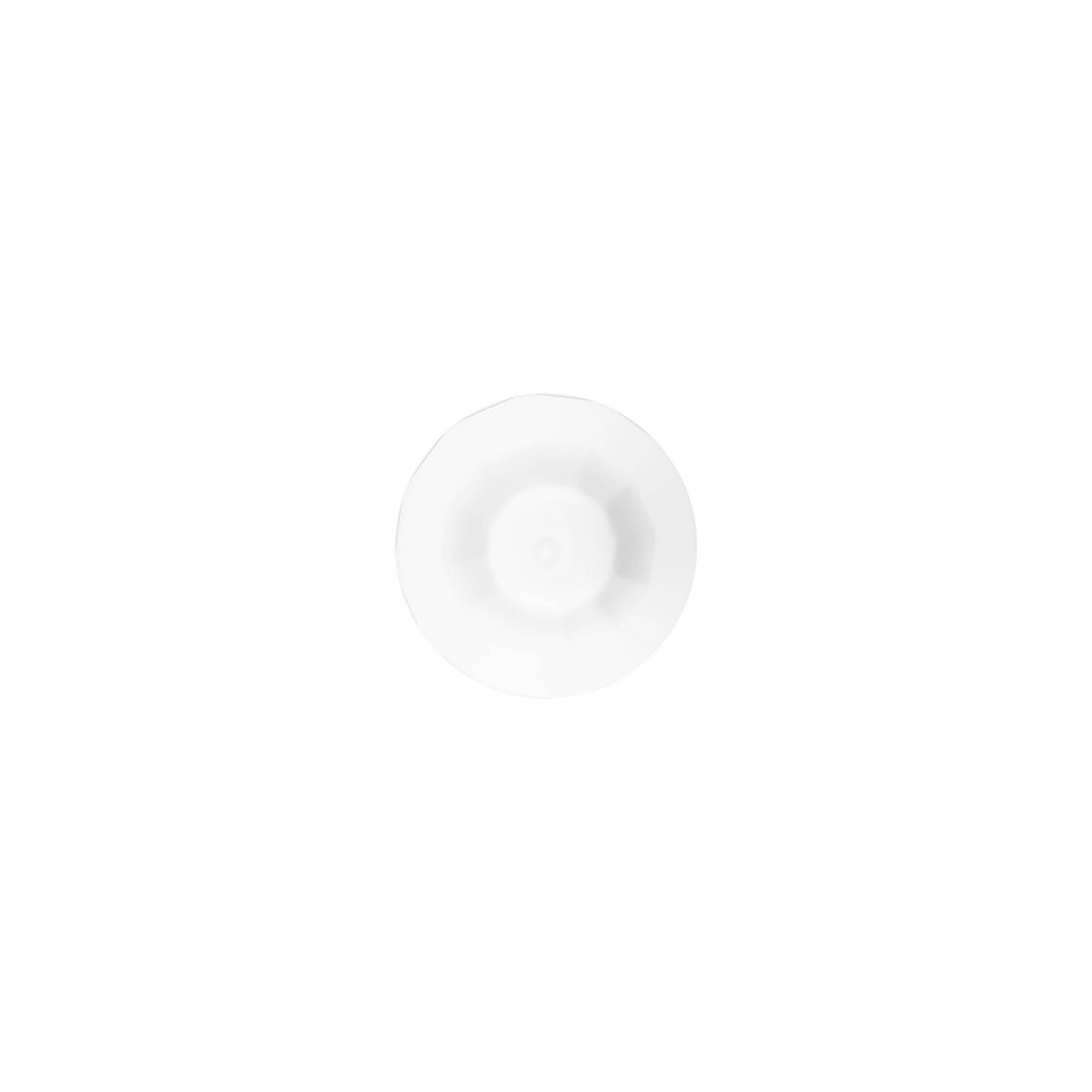 Tapa de rosca con aplicador, plástico PE, blanco, para boca: DIN 18 Tapa de rosca con aplicador, plástico PE, blanco, para boca: DIN 18