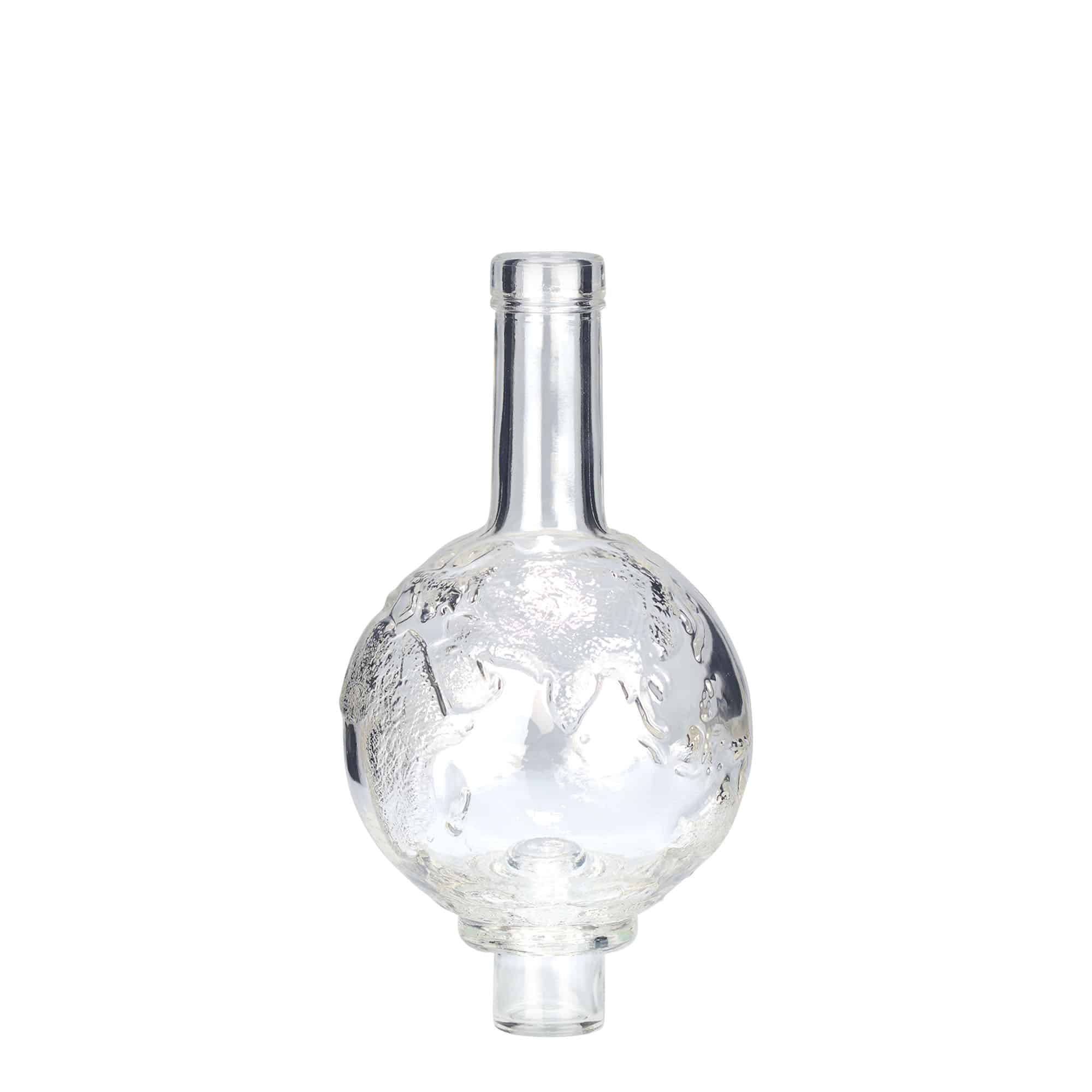 Botella de vidrio 'Globus' de 500 ml, boca: corcho