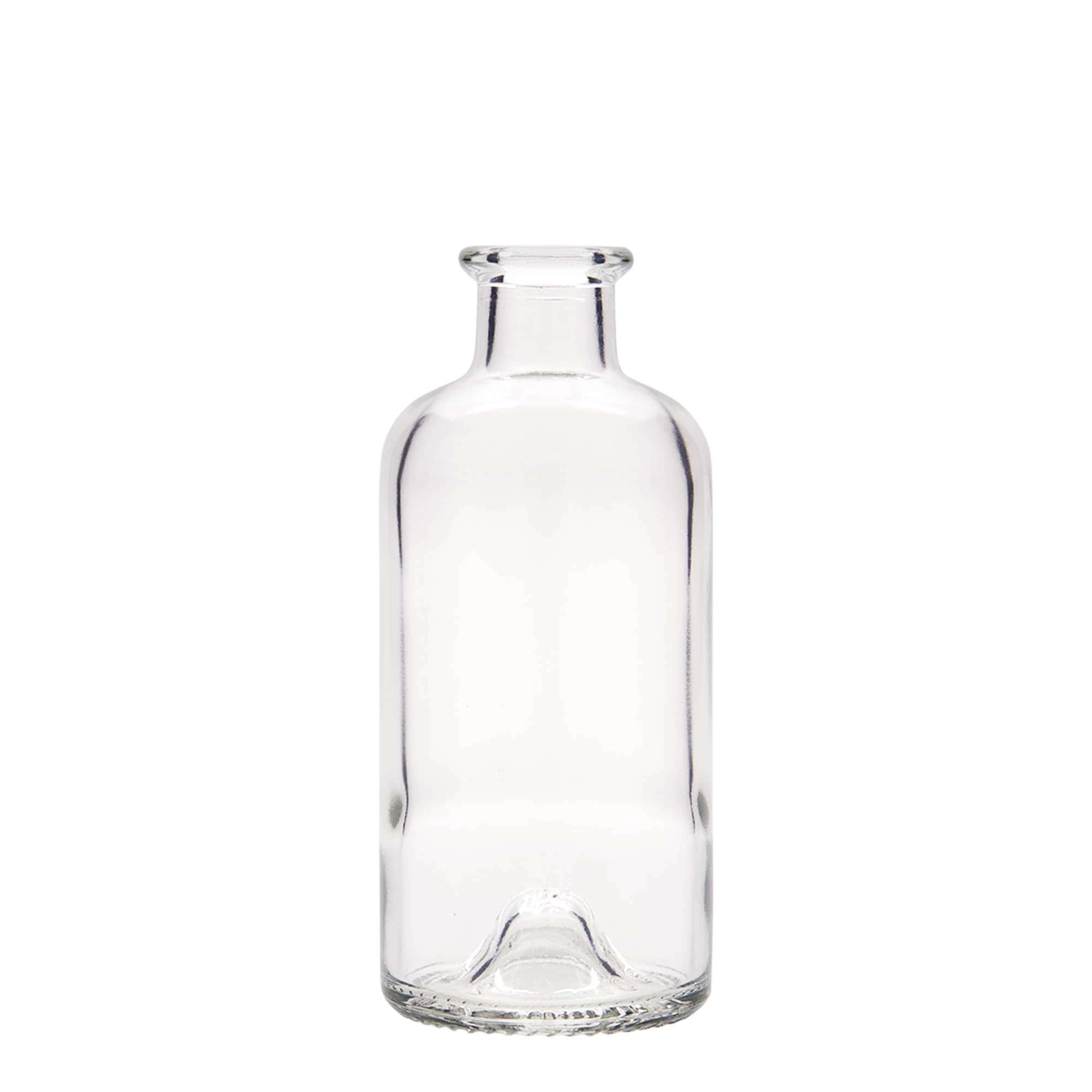 Botella de vidrio de 200 ml para farmacéutico, boca: corcho