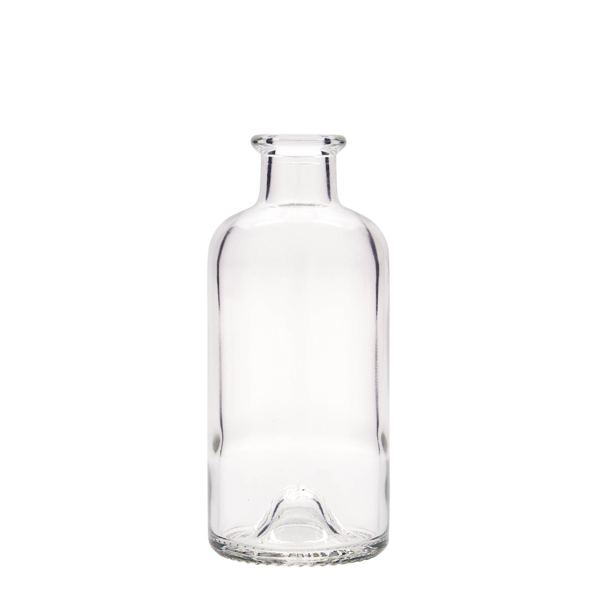 Botella de vidrio de 200 ml para farmacéutico, boca: corcho