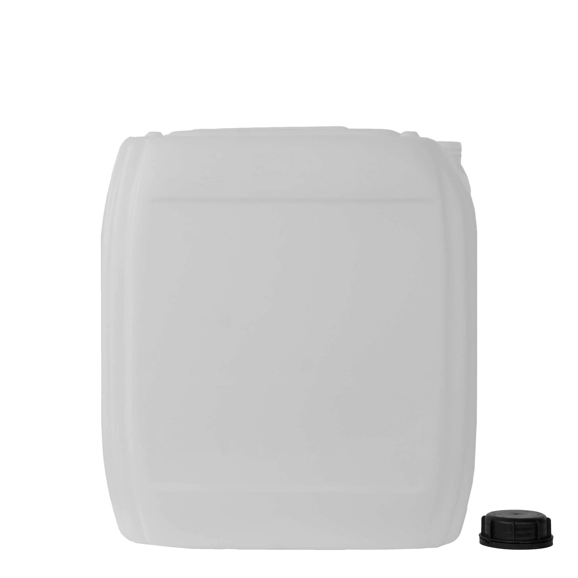 Bidón de 25 l, rectangular, plástico HDPE, natural, boca: ND 60 Bidón de 25 l, rectangular, plástico HDPE, natural, boca: ND 60