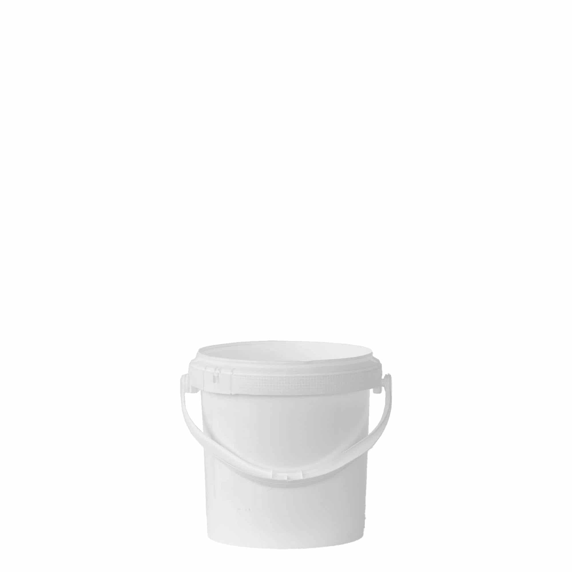Cubo de 1 l, plástico de PP, blanco Cubo de 1 l, plástico de PP, blanco
