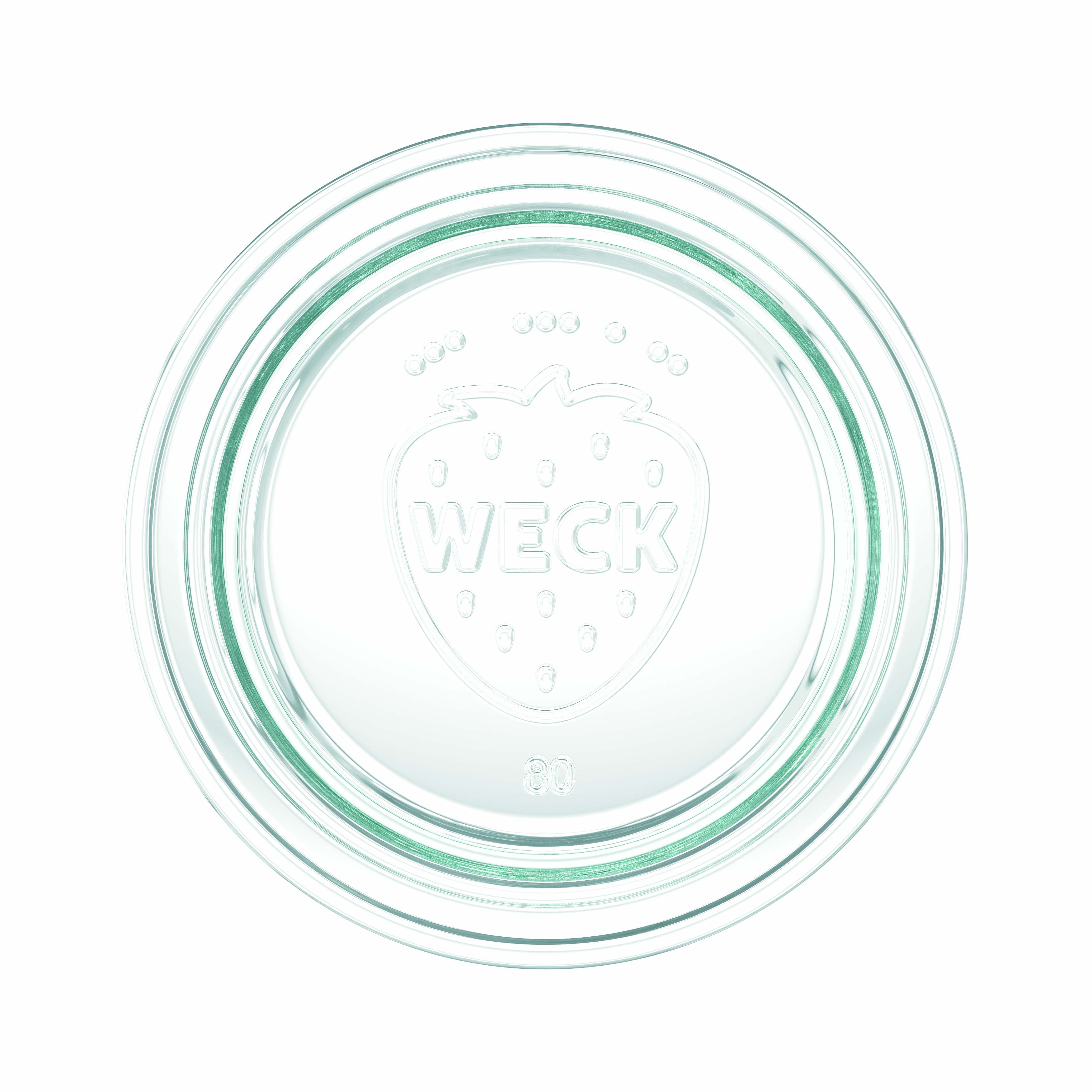 6x 730 ml tarro gourmet WECK con tapa de vidrio RR 80